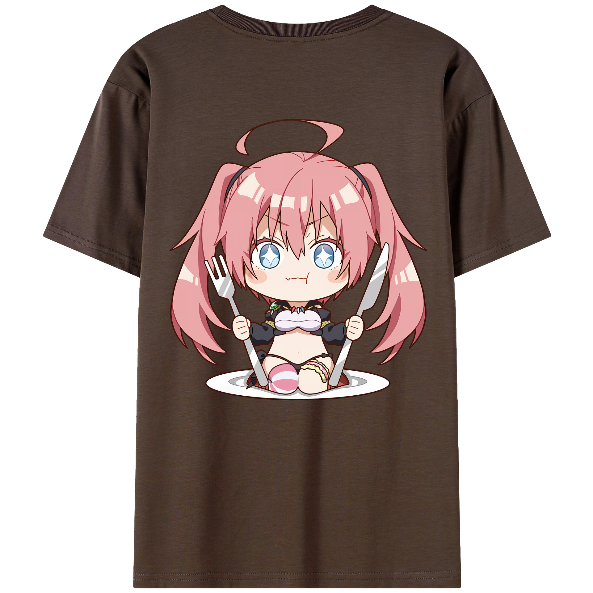 （画像用） 転スラ Regarding Reincarnated to Slime 綿100％半袖Tシャツ（背面プリント）