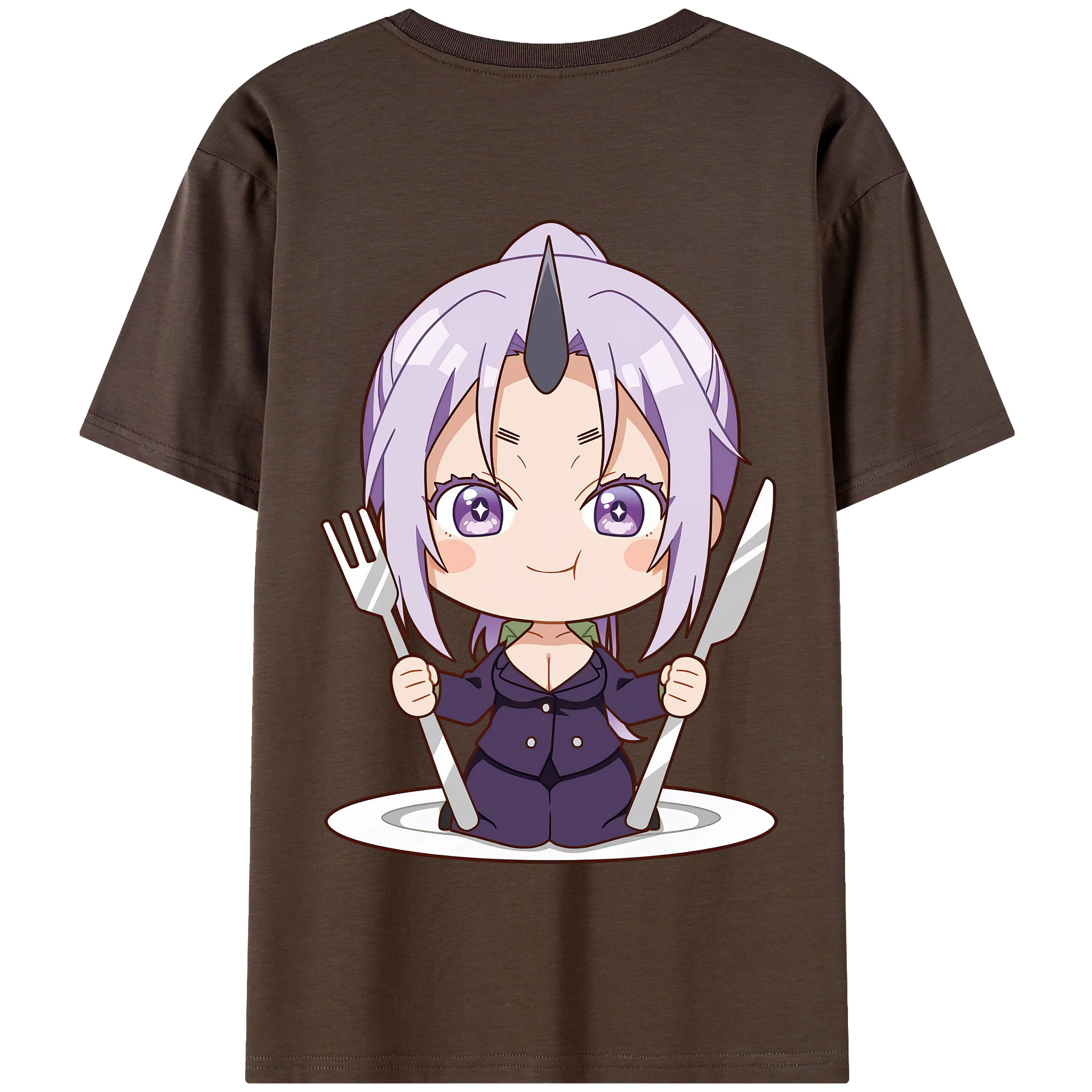 （画像用） 転スラ Regarding Reincarnated to Slime 綿100％半袖Tシャツ（背面プリント）