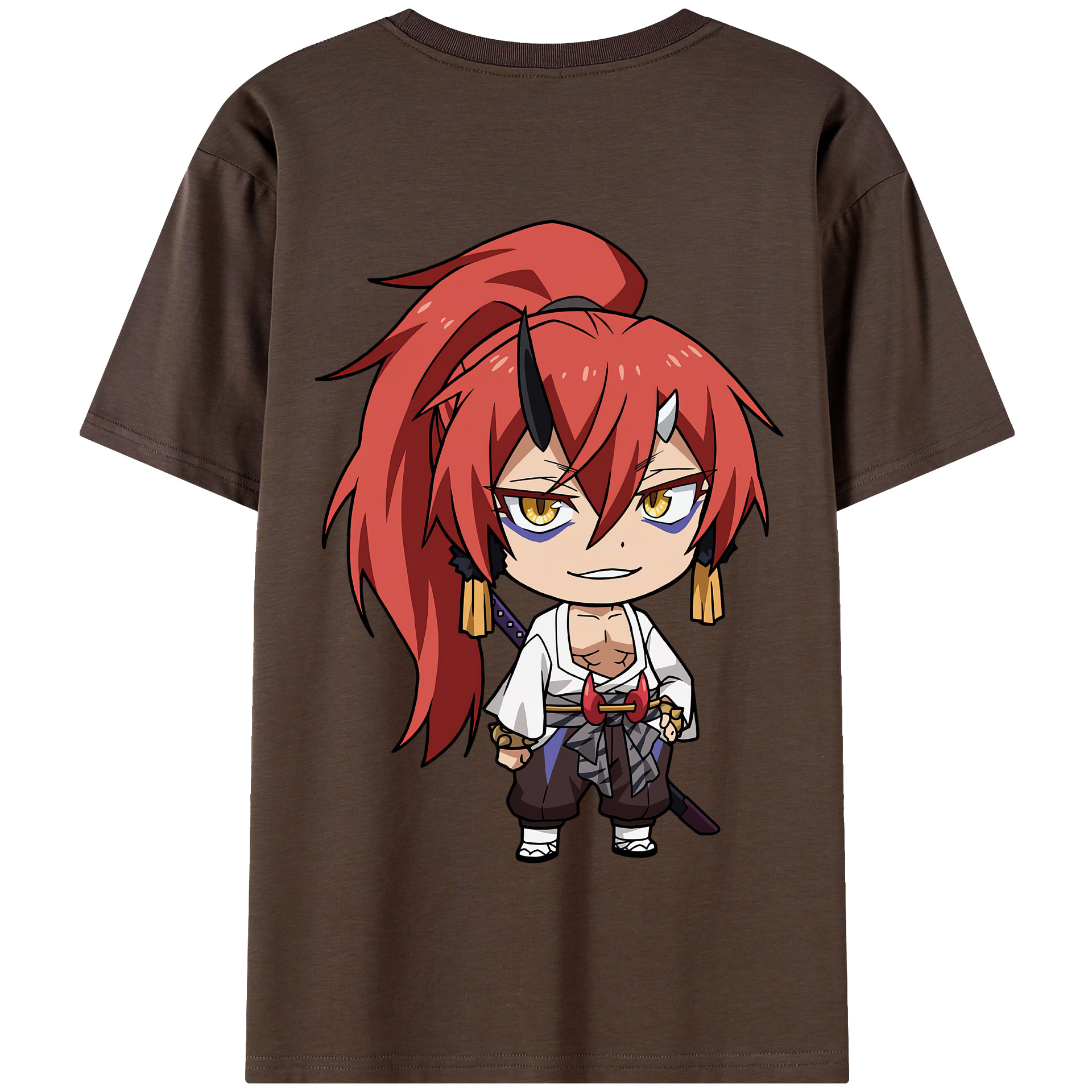 （画像用） 転スラ Regarding Reincarnated to Slime 綿100％半袖Tシャツ（背面プリント）