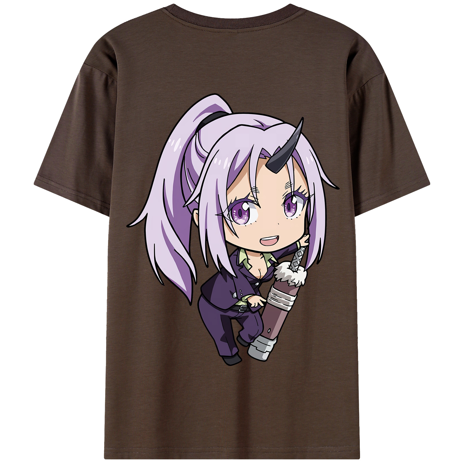 （画像用） 転スラ Regarding Reincarnated to Slime 綿100％半袖Tシャツ（背面プリント）