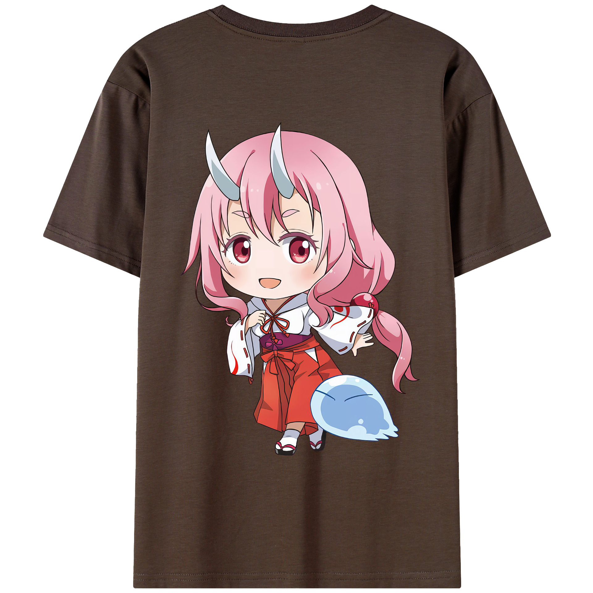 （画像用） 転スラ Regarding Reincarnated to Slime 綿100％半袖Tシャツ（背面プリント）