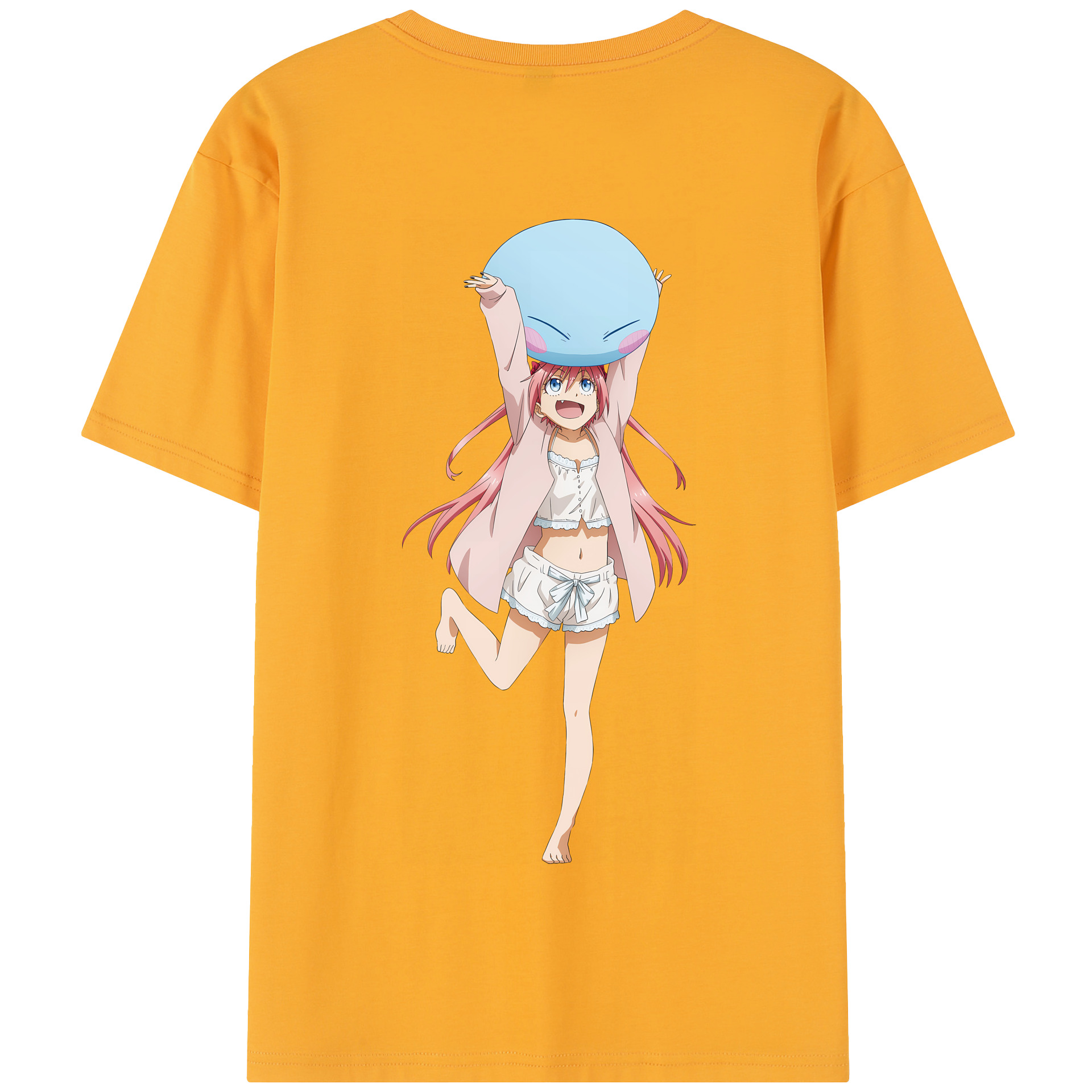 （画像用） 転スラ Regarding Reincarnated to Slime 綿100％半袖Tシャツ（背面プリント）
