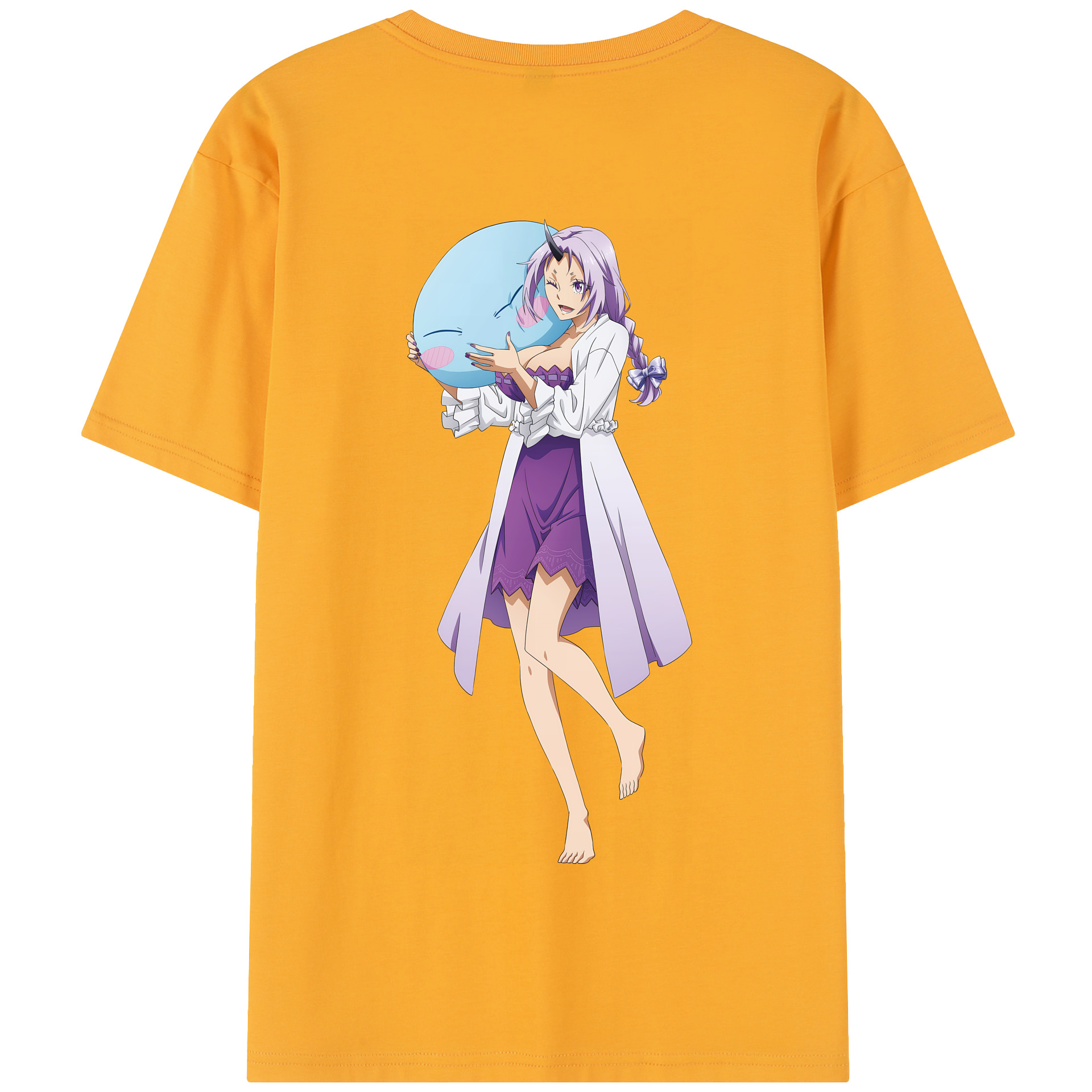 （画像用） 転スラ Regarding Reincarnated to Slime 綿100％半袖Tシャツ（背面プリント）