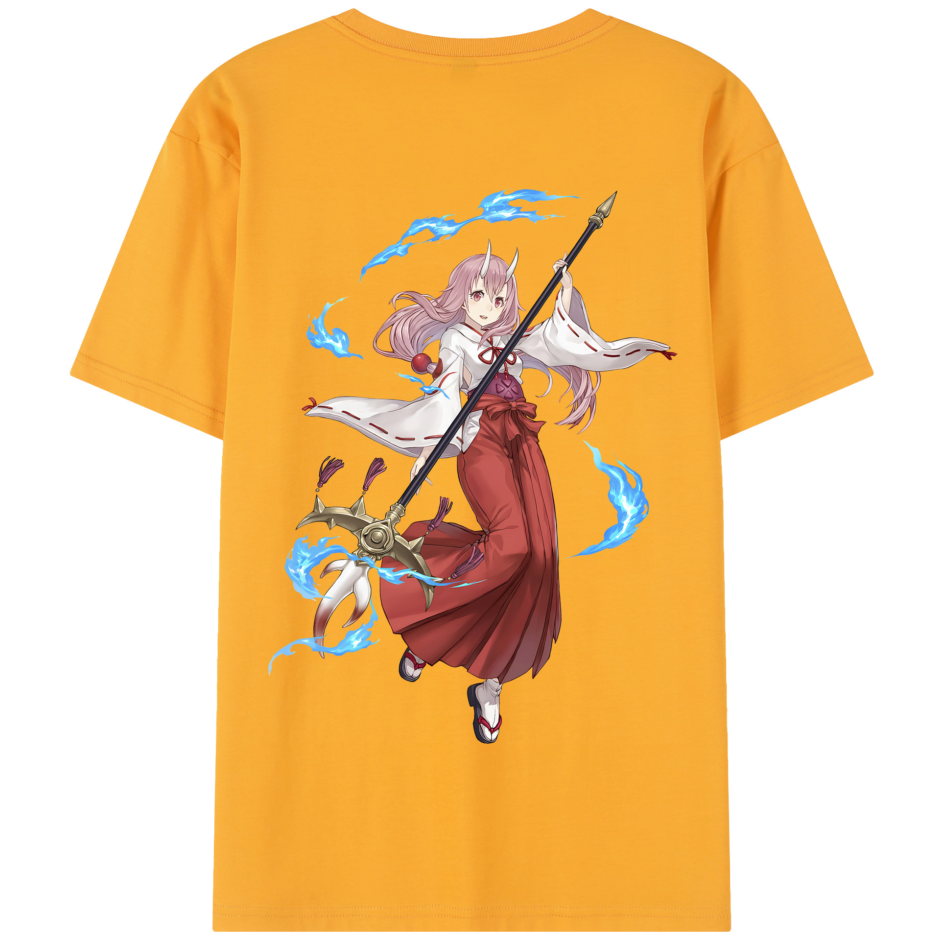 （画像用） 転スラ Regarding Reincarnated to Slime 綿100％半袖Tシャツ（背面プリント）