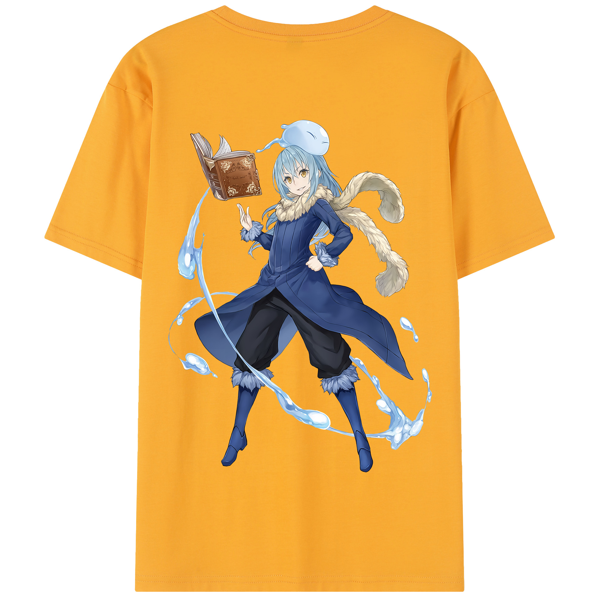 （画像用） 転スラ Regarding Reincarnated to Slime 綿100％半袖Tシャツ（背面プリント）