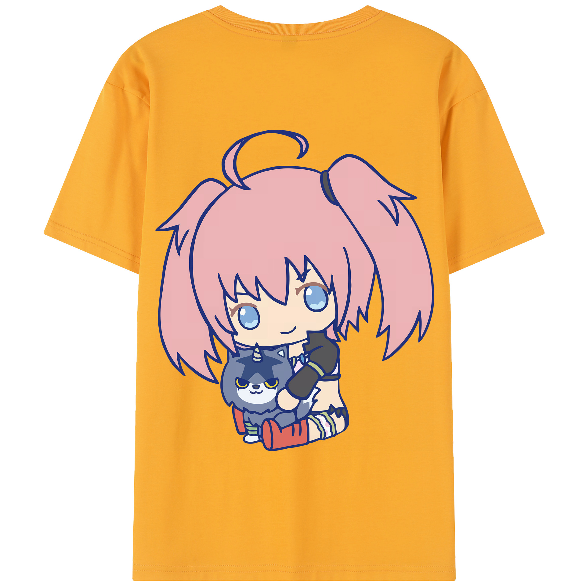 （画像用） 転スラ Regarding Reincarnated to Slime 綿100％半袖Tシャツ（背面プリント）