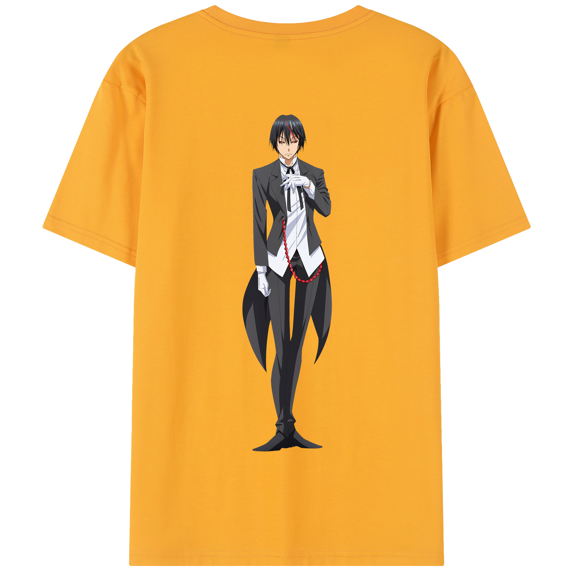 （画像用） 転スラ Regarding Reincarnated to Slime 綿100％半袖Tシャツ（背面プリント）