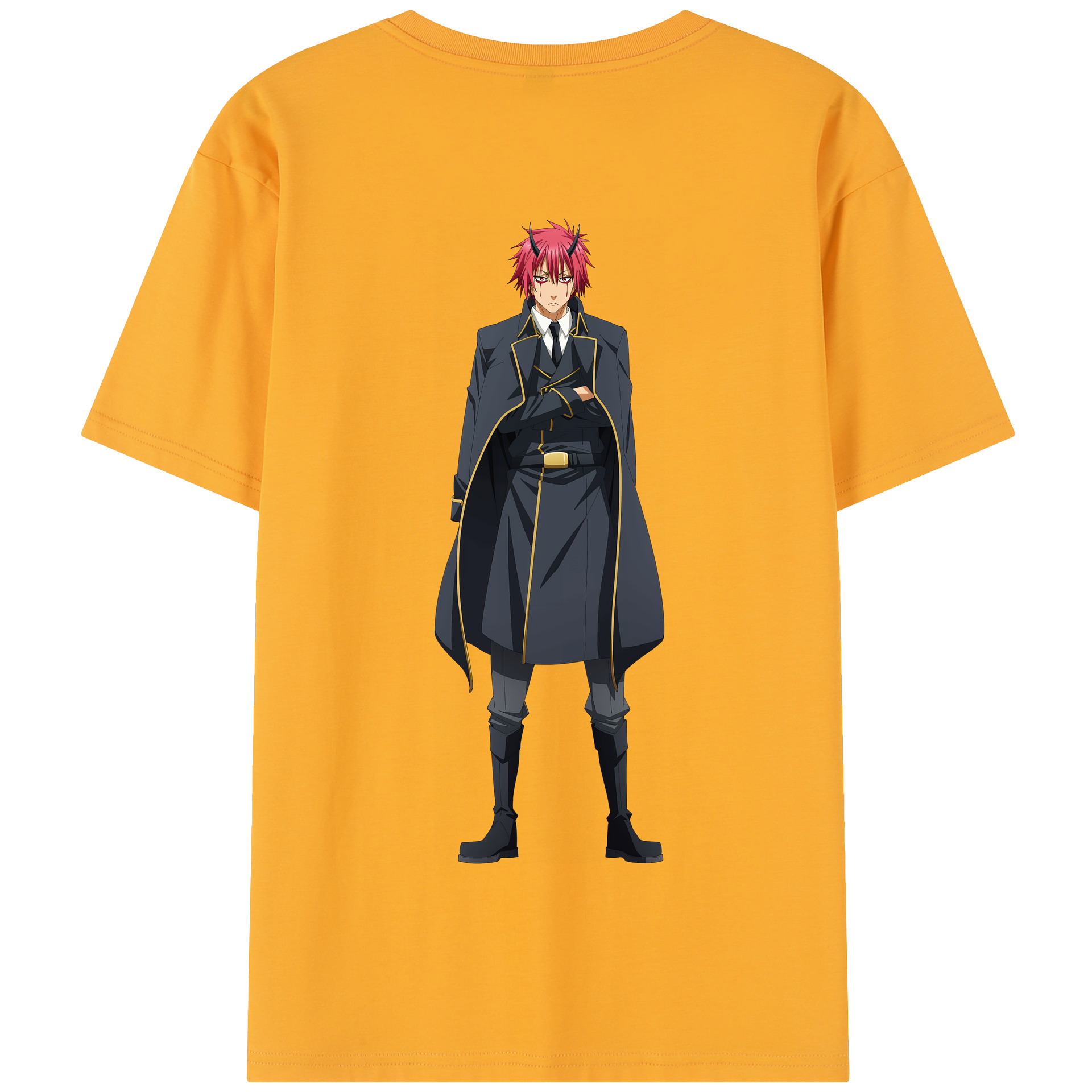 （画像用） 転スラ Regarding Reincarnated to Slime 綿100％半袖Tシャツ（背面プリント）