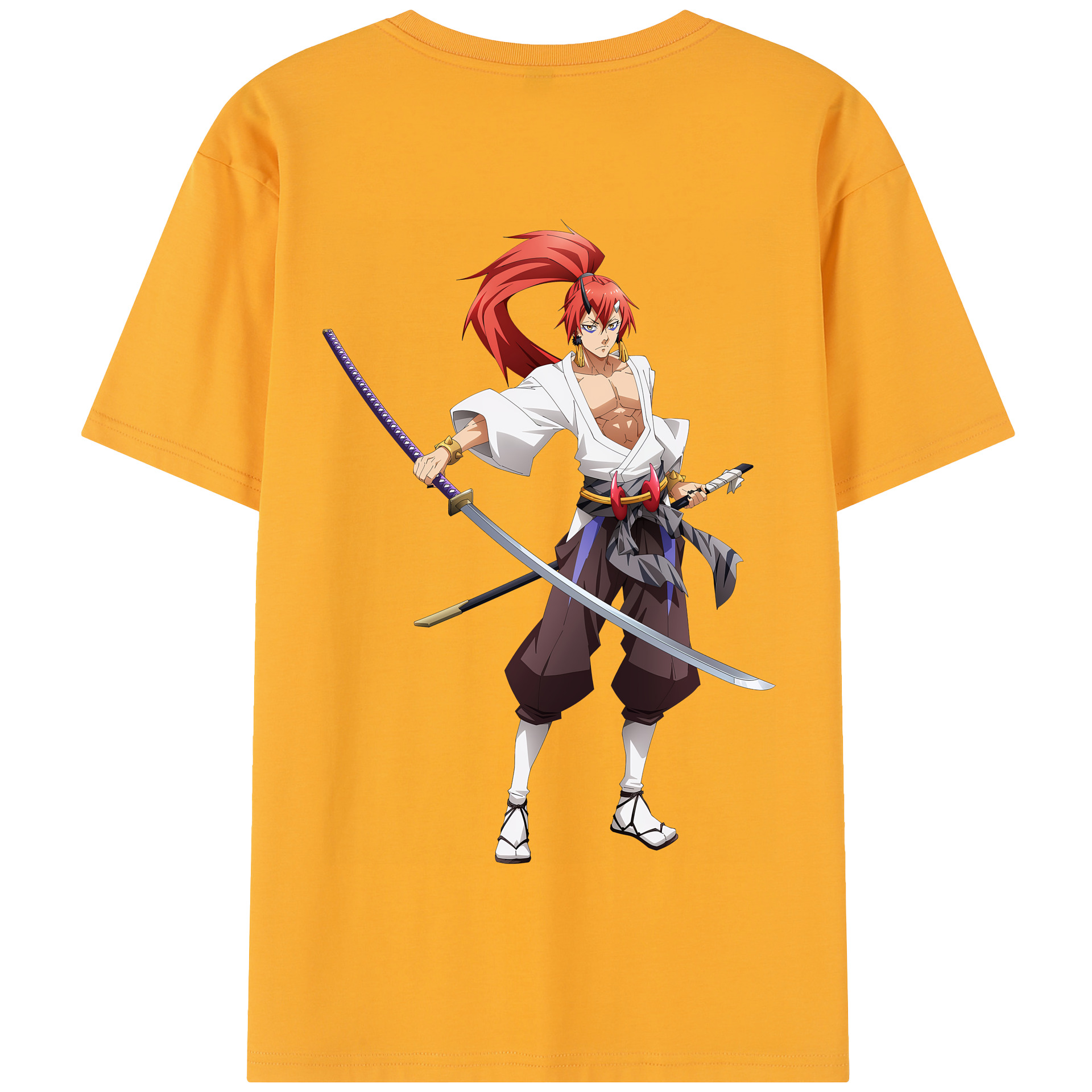 （画像用） 転スラ Regarding Reincarnated to Slime 綿100％半袖Tシャツ（背面プリント）