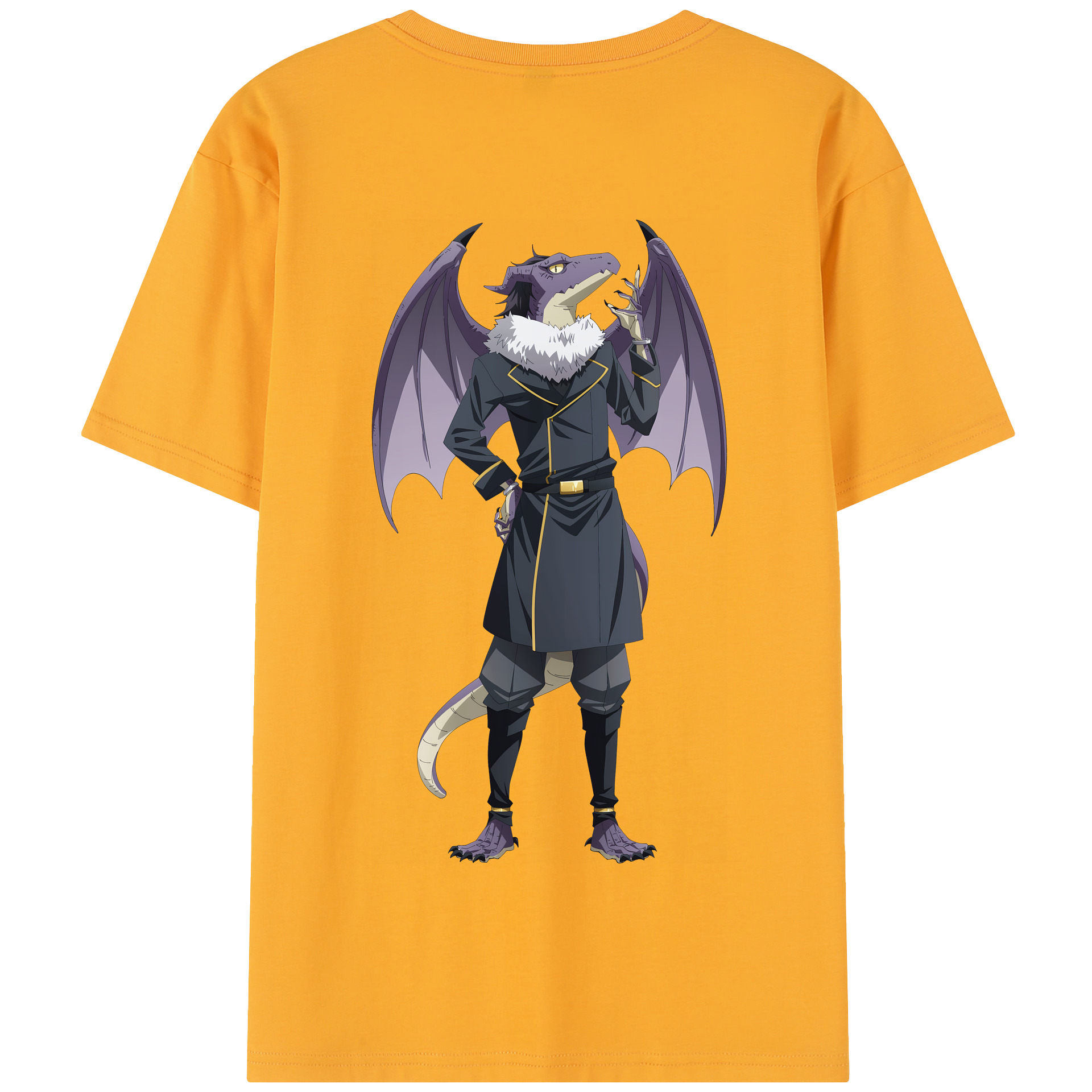 （画像用） 転スラ Regarding Reincarnated to Slime 綿100％半袖Tシャツ（背面プリント）