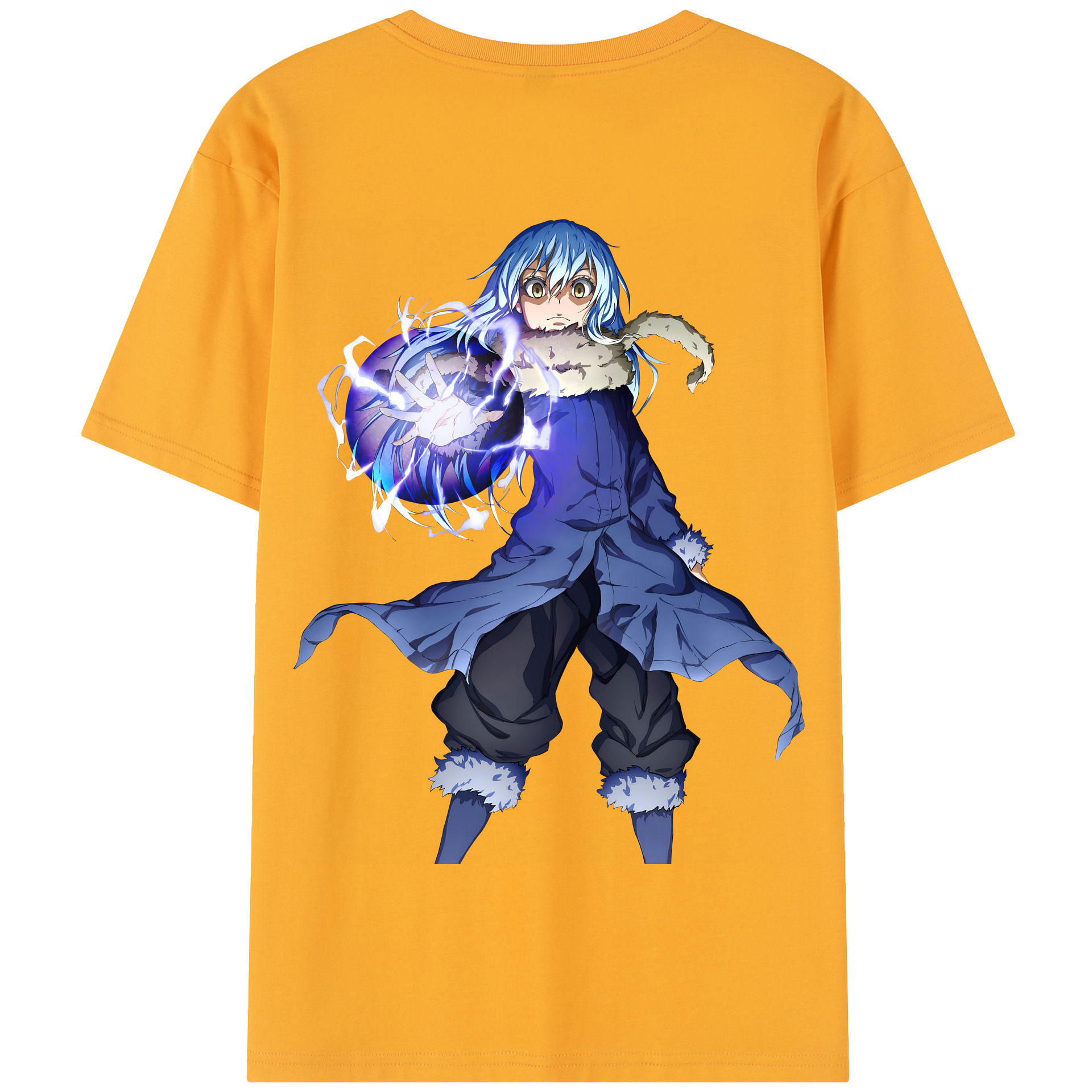（画像用） 転スラ Regarding Reincarnated to Slime 綿100％半袖Tシャツ（背面プリント）