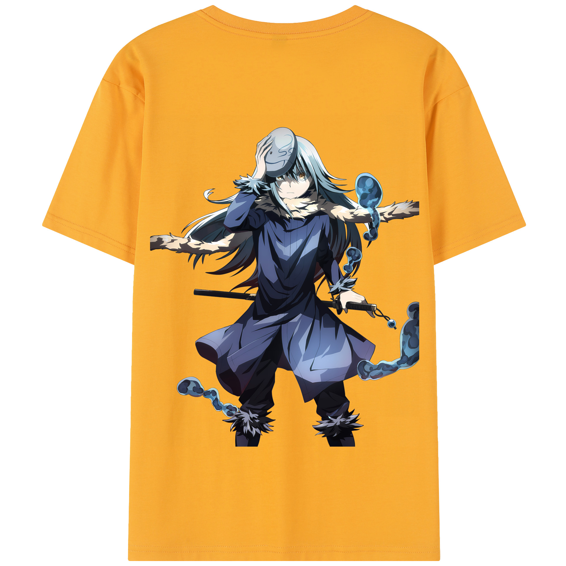 （画像用） 転スラ Regarding Reincarnated to Slime 綿100％半袖Tシャツ（背面プリント）
