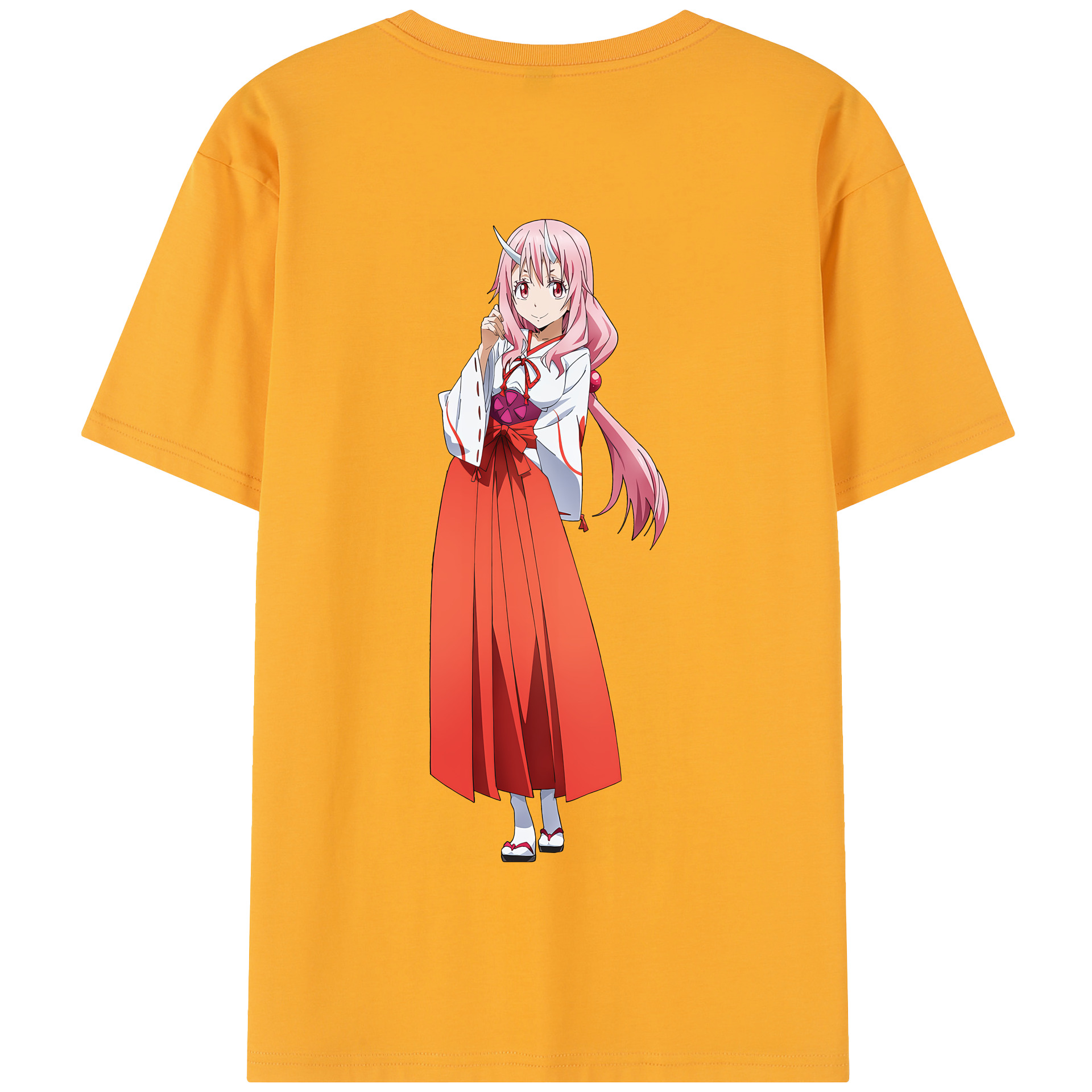（画像用） 転スラ Regarding Reincarnated to Slime 綿100％半袖Tシャツ（背面プリント）