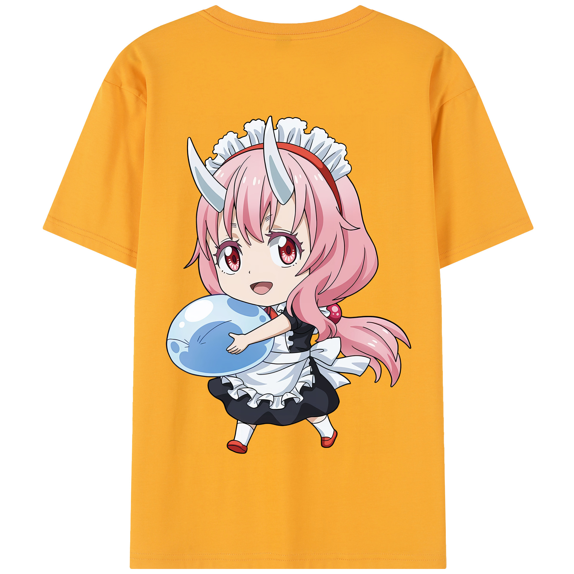 （画像用） 転スラ Regarding Reincarnated to Slime 綿100％半袖Tシャツ（背面プリント）