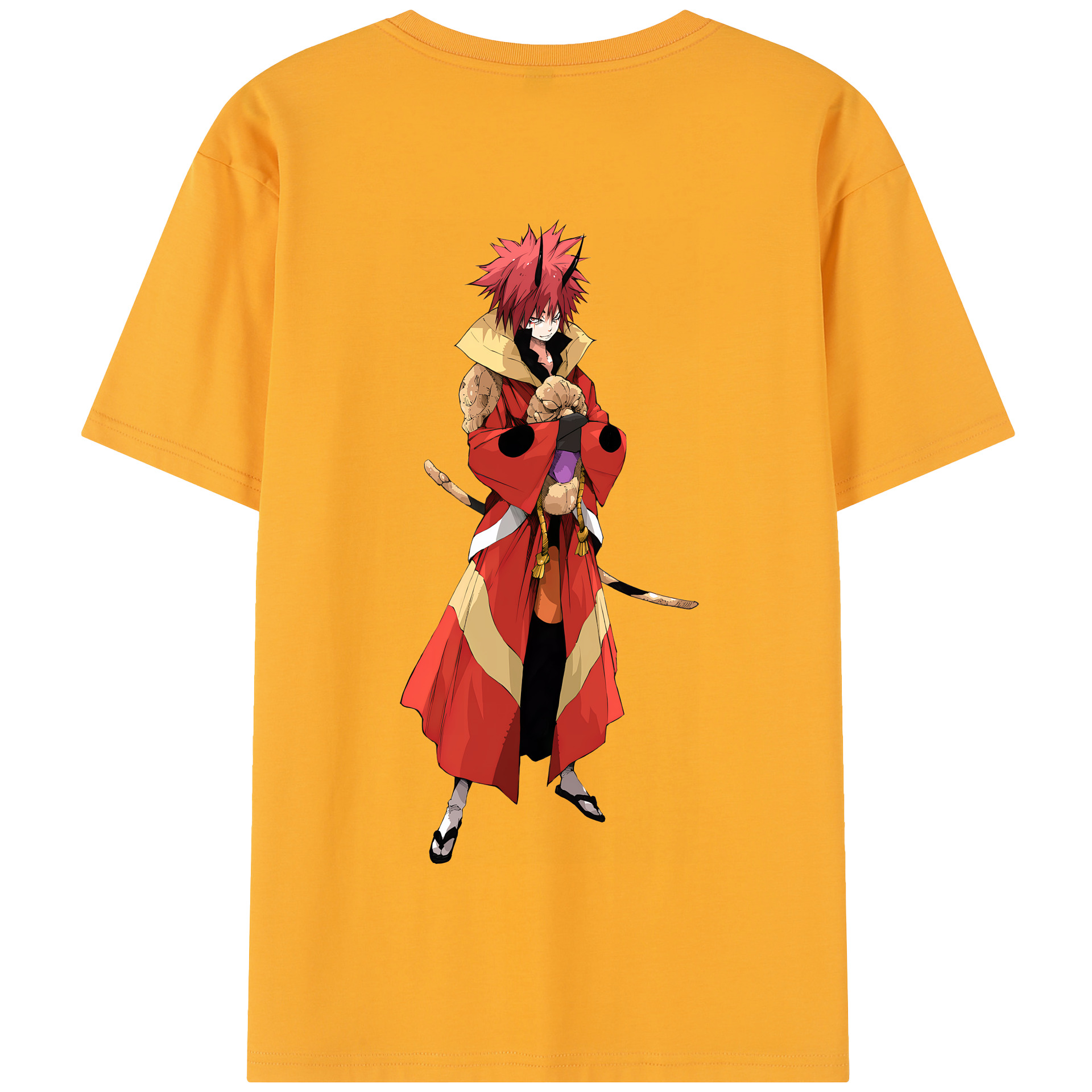 （画像用） 転スラ Regarding Reincarnated to Slime 綿100％半袖Tシャツ（背面プリント）
