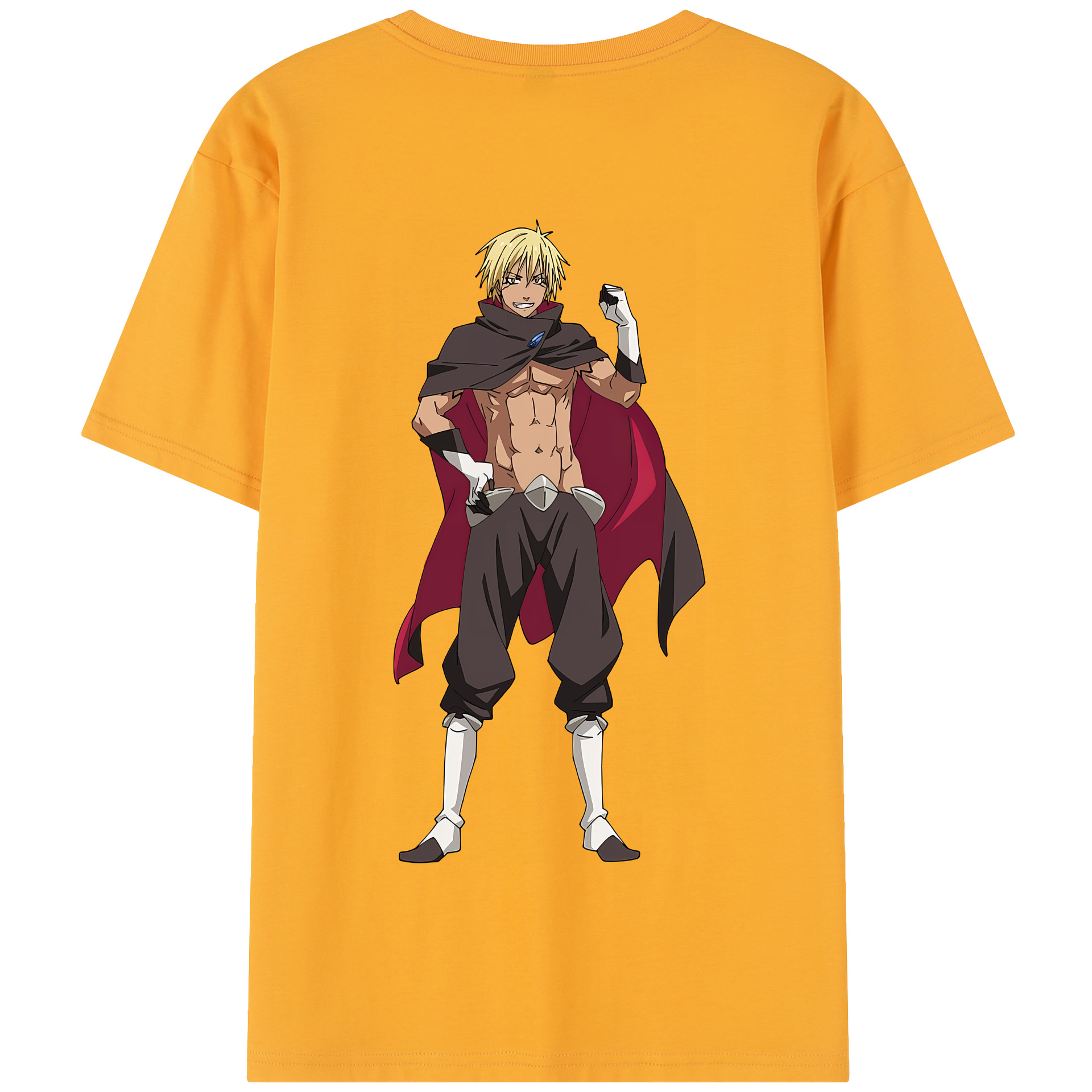 （画像用） 転スラ Regarding Reincarnated to Slime 綿100％半袖Tシャツ（背面プリント）