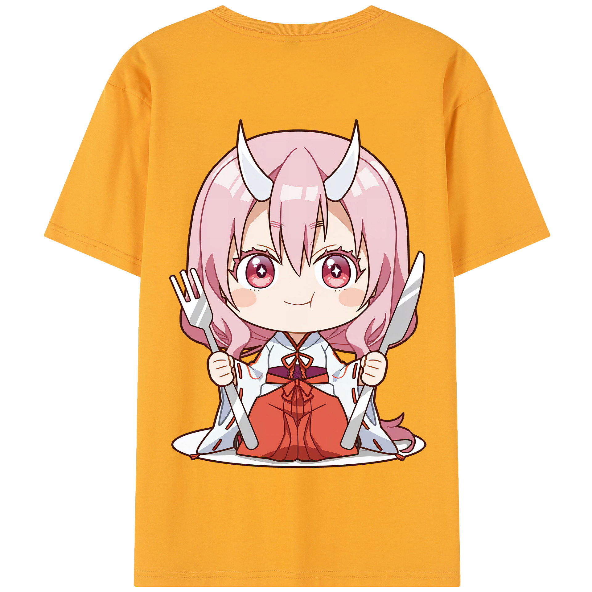 （画像用） 転スラ Regarding Reincarnated to Slime 綿100％半袖Tシャツ（背面プリント）