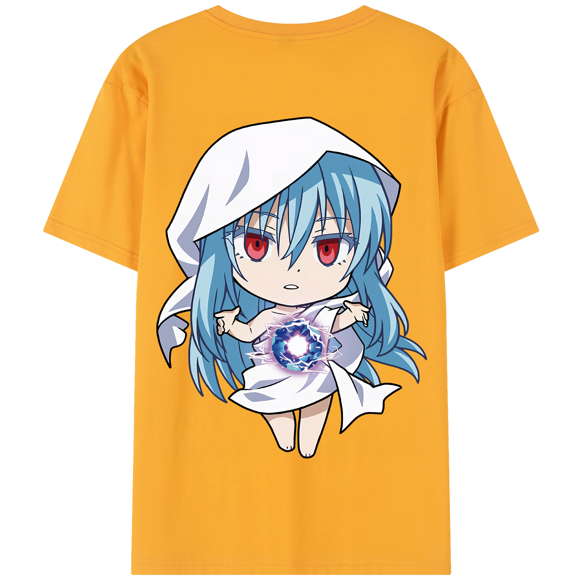 （画像用） 転スラ Regarding Reincarnated to Slime 綿100％半袖Tシャツ（背面プリント）