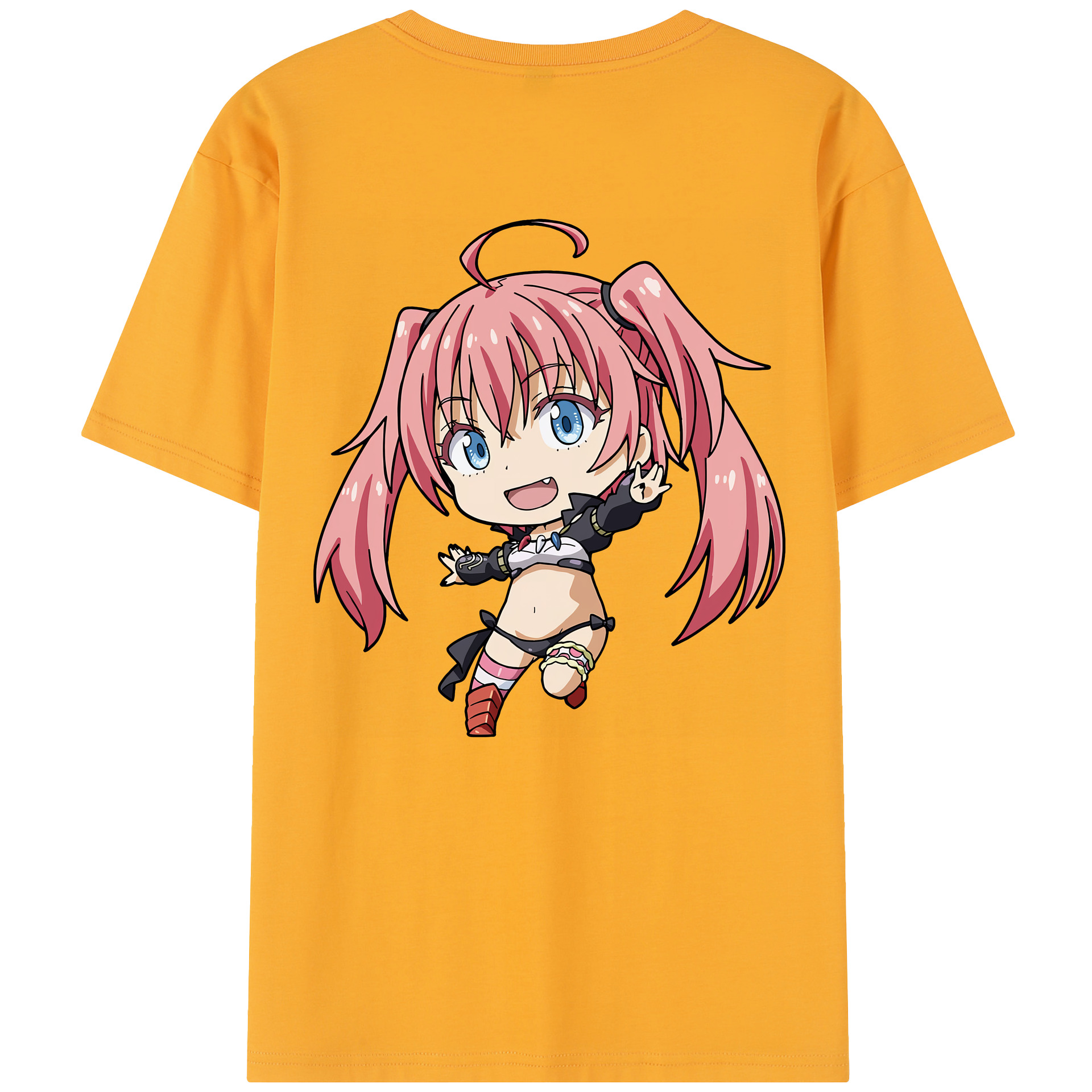 （画像用） 転スラ Regarding Reincarnated to Slime 綿100％半袖Tシャツ（背面プリント）