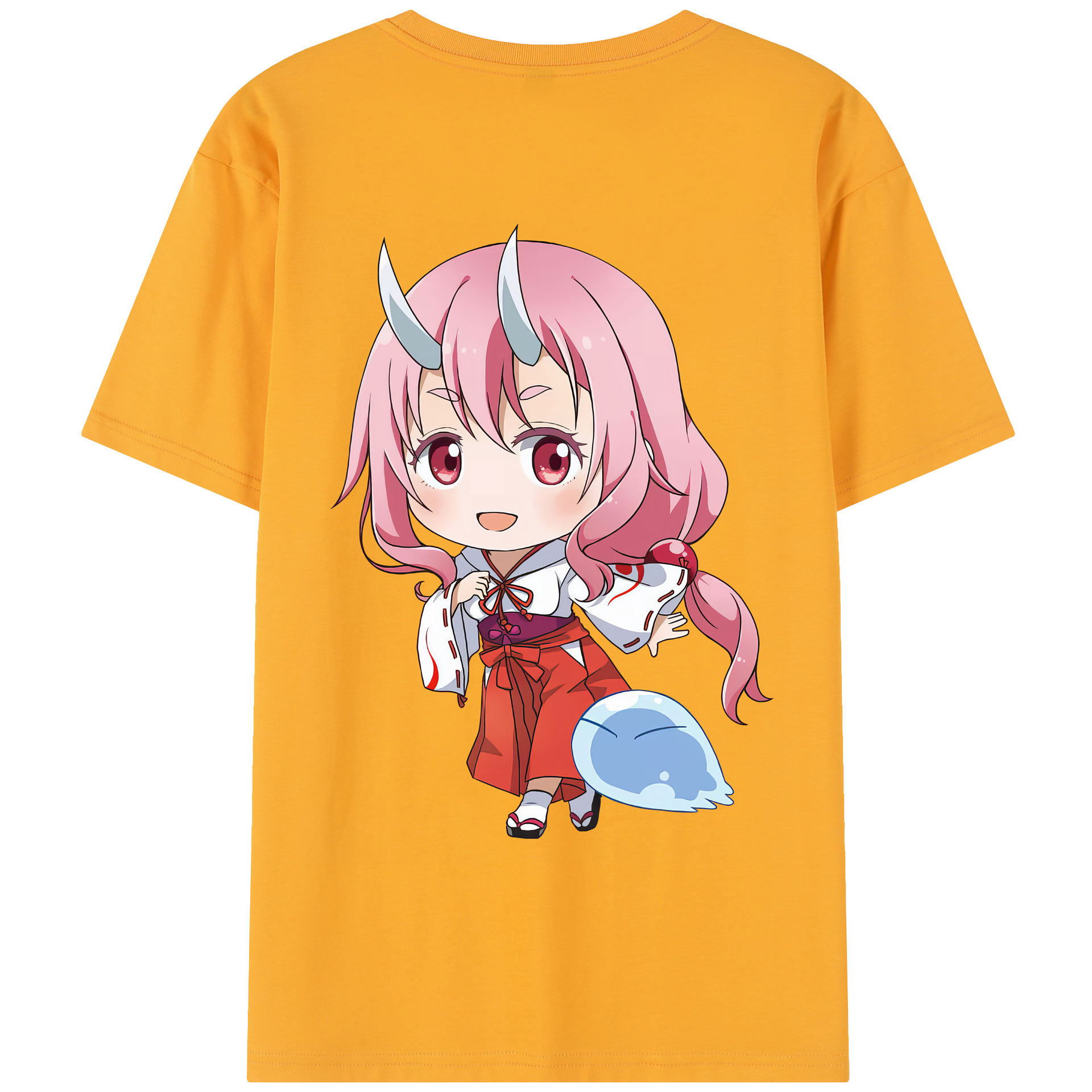 （画像用） 転スラ Regarding Reincarnated to Slime 綿100％半袖Tシャツ（背面プリント）
