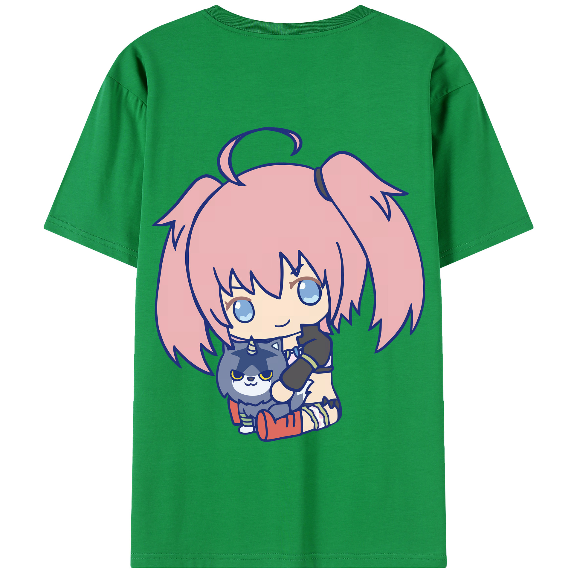 （画像用） 転スラ Regarding Reincarnated to Slime 綿100％半袖Tシャツ（背面プリント）
