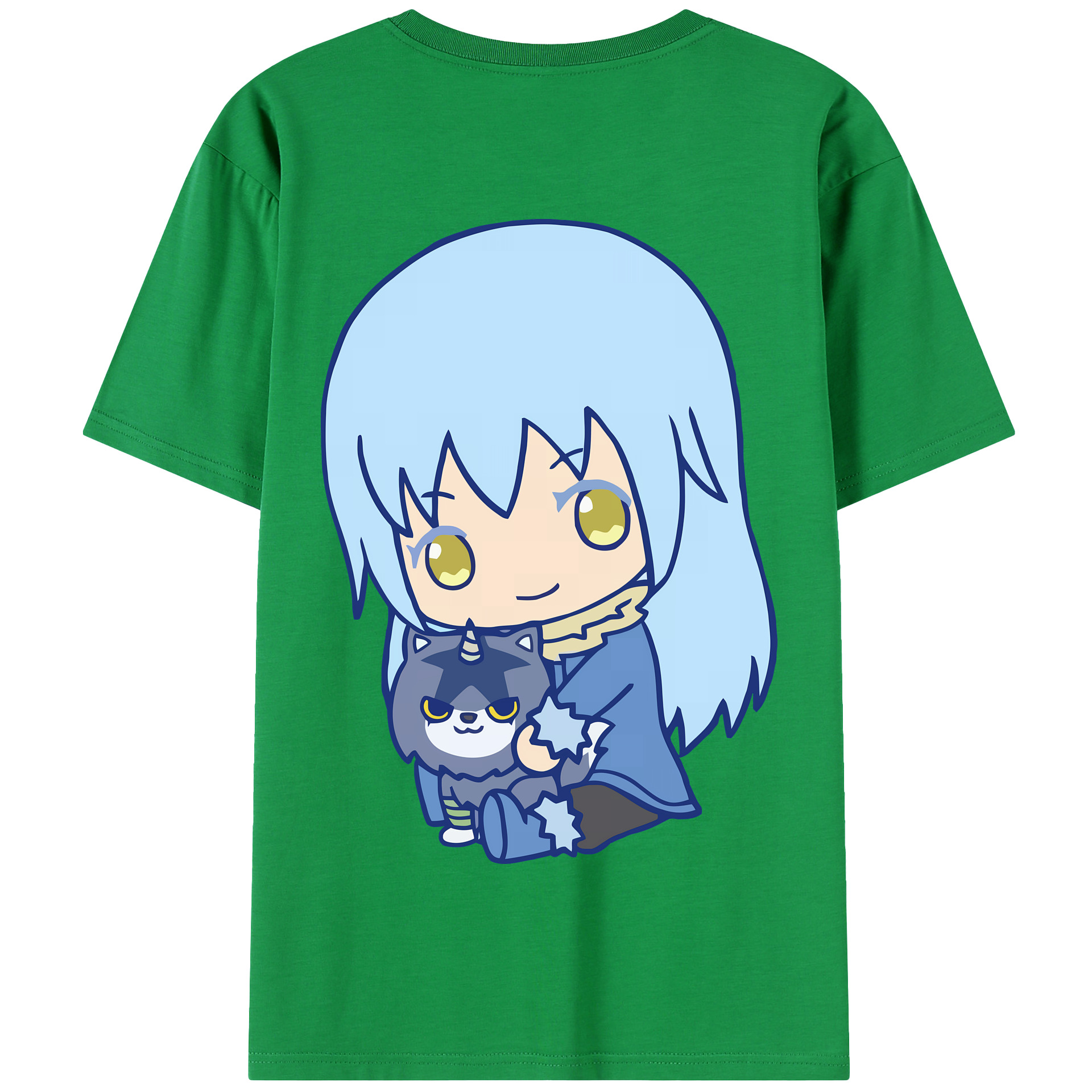 （画像用） 転スラ Regarding Reincarnated to Slime 綿100％半袖Tシャツ（背面プリント）