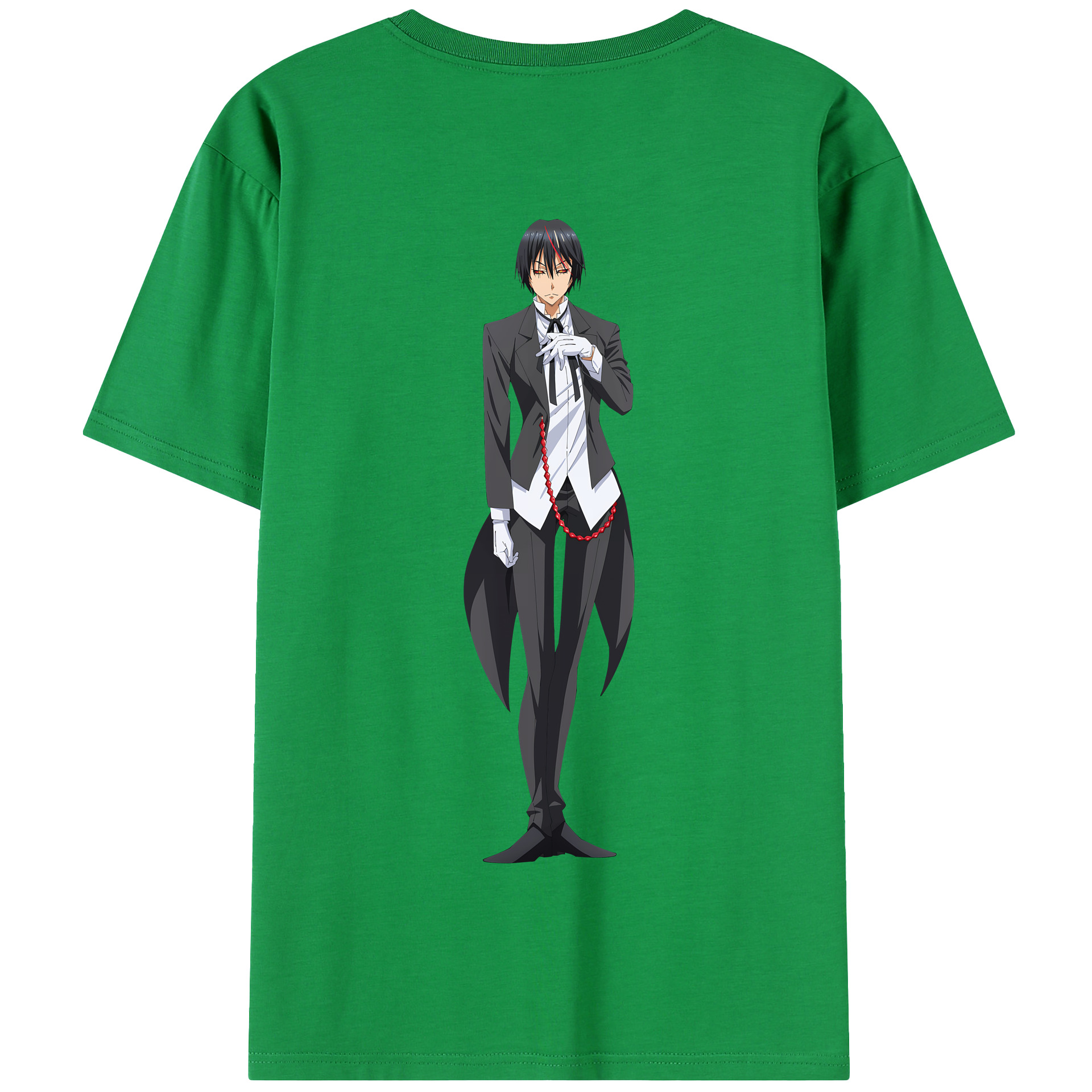 （画像用） 転スラ Regarding Reincarnated to Slime 綿100％半袖Tシャツ（背面プリント）