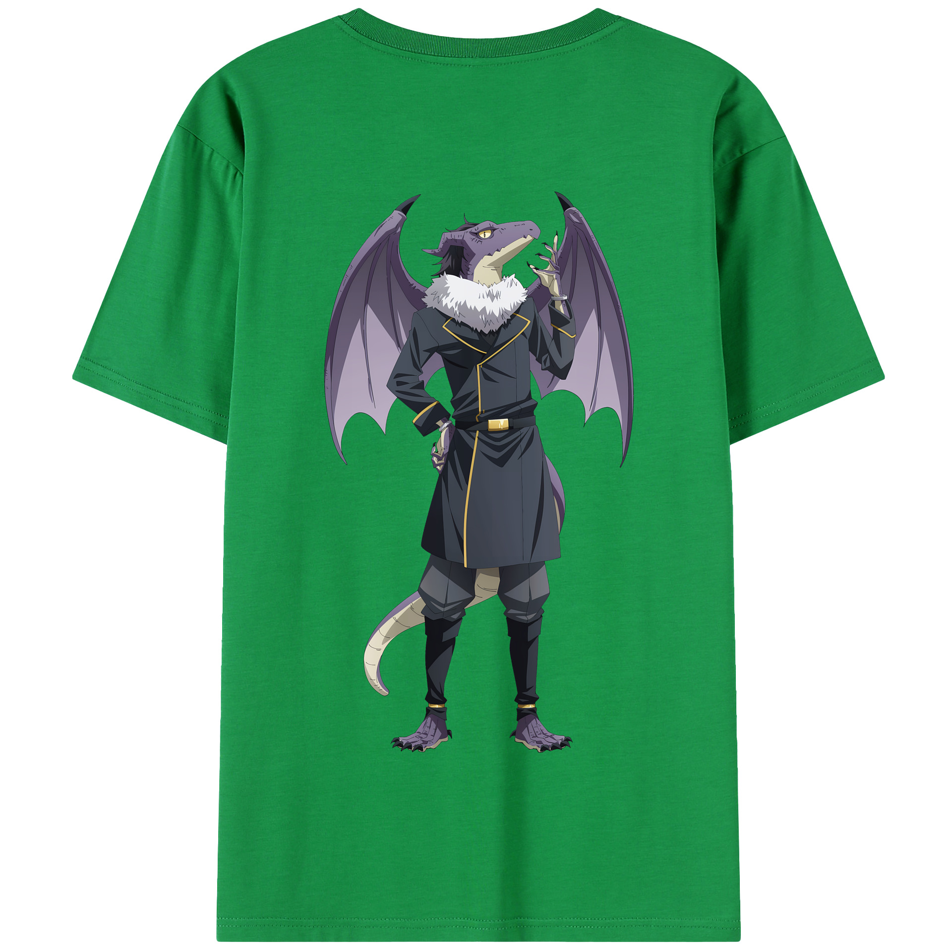 （画像用） 転スラ Regarding Reincarnated to Slime 綿100％半袖Tシャツ（背面プリント）