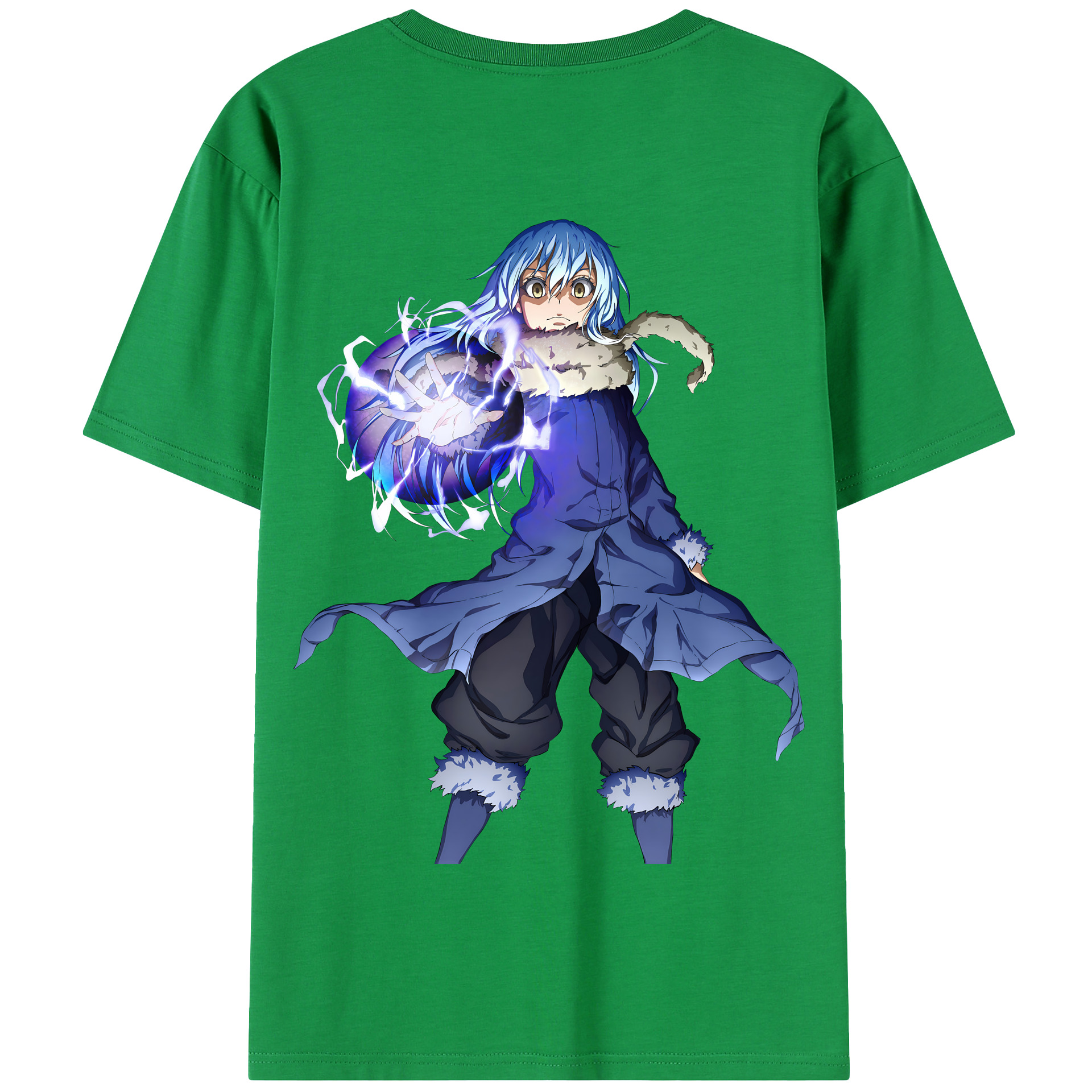 （画像用） 転スラ Regarding Reincarnated to Slime 綿100％半袖Tシャツ（背面プリント）