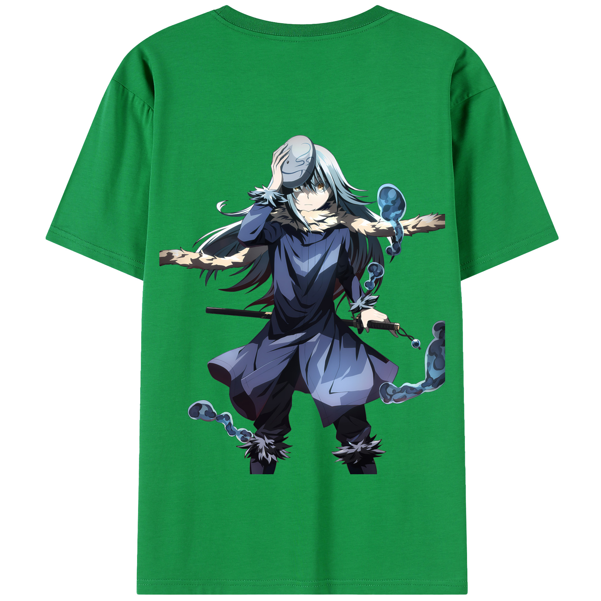 （画像用） 転スラ Regarding Reincarnated to Slime 綿100％半袖Tシャツ（背面プリント）