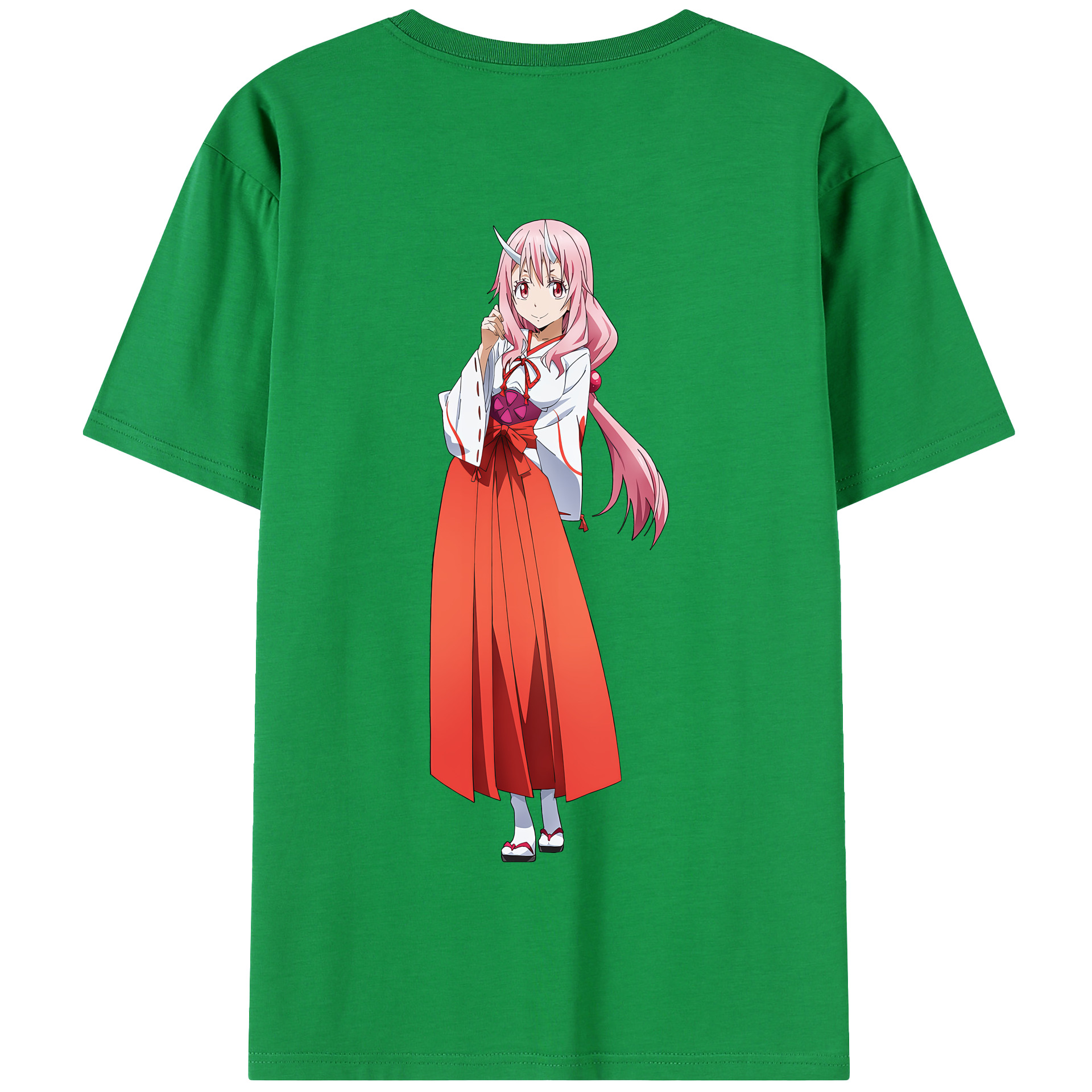 （画像用） 転スラ Regarding Reincarnated to Slime 綿100％半袖Tシャツ（背面プリント）