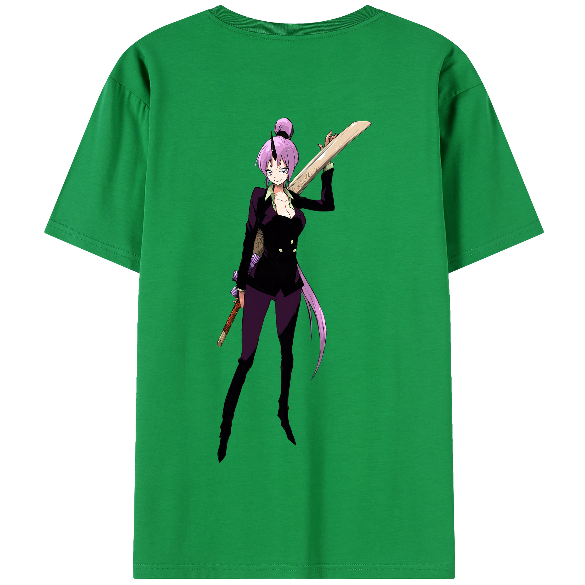 （画像用） 転スラ Regarding Reincarnated to Slime 綿100％半袖Tシャツ（背面プリント）