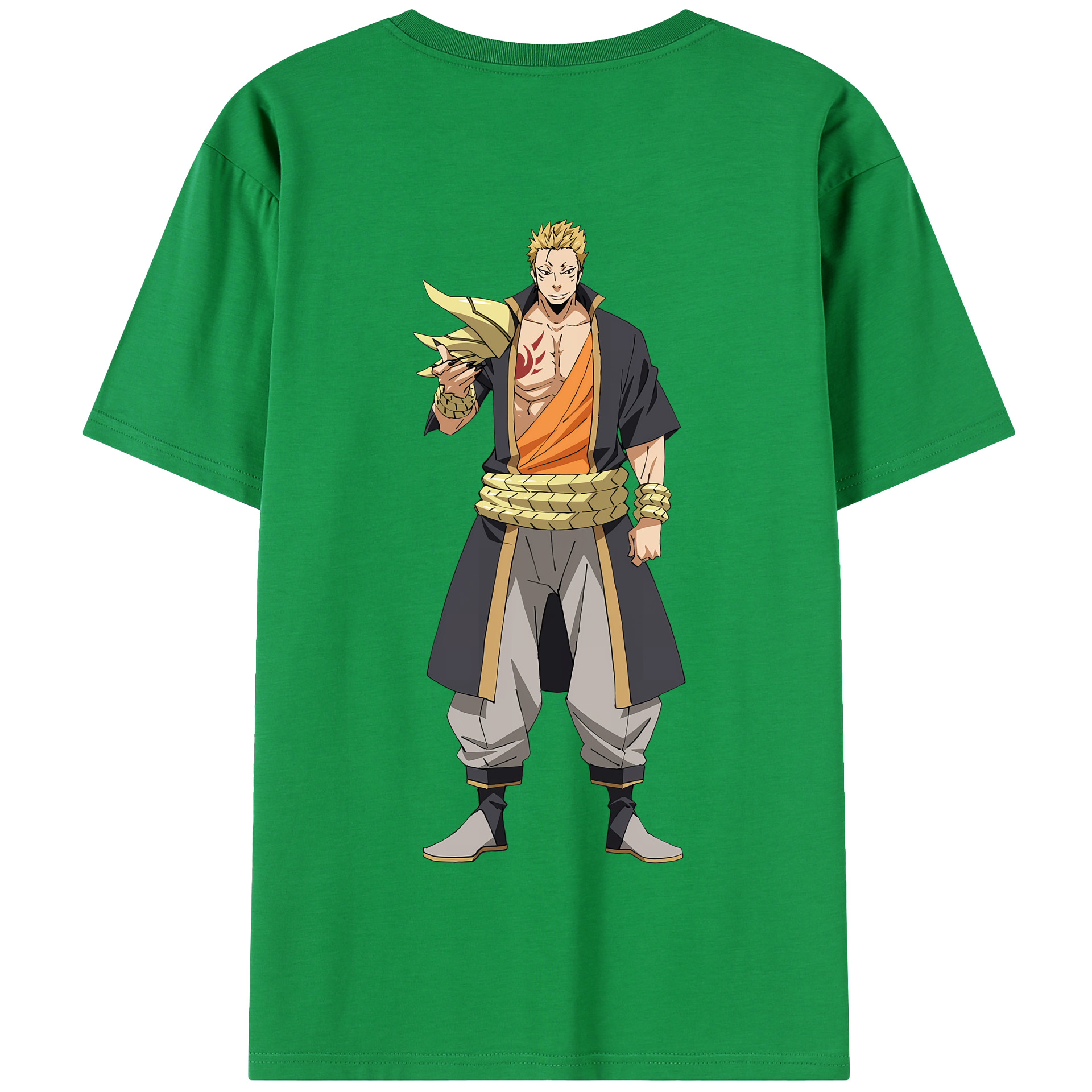（画像用） 転スラ Regarding Reincarnated to Slime 綿100％半袖Tシャツ（背面プリント）