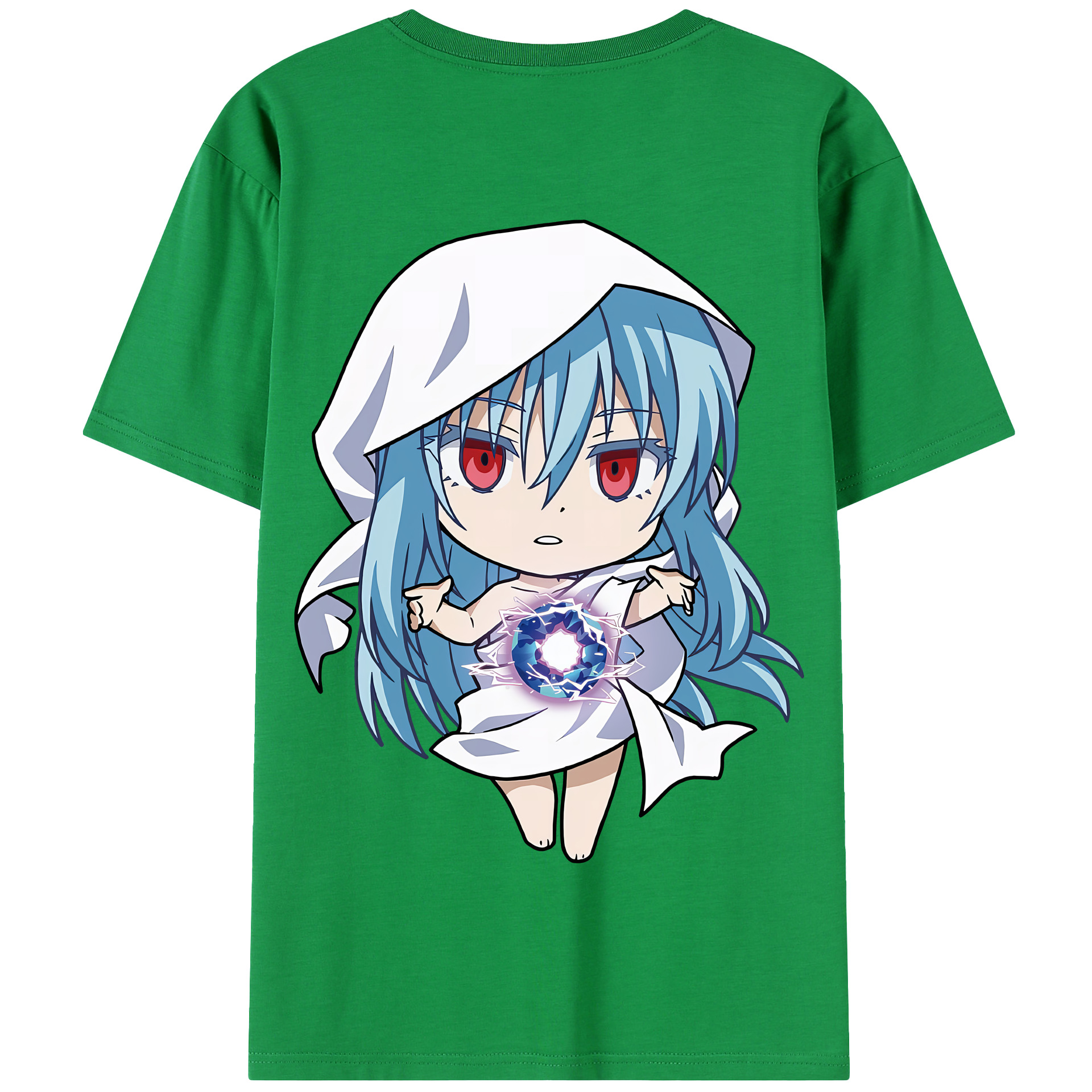 （画像用） 転スラ Regarding Reincarnated to Slime 綿100％半袖Tシャツ（背面プリント）