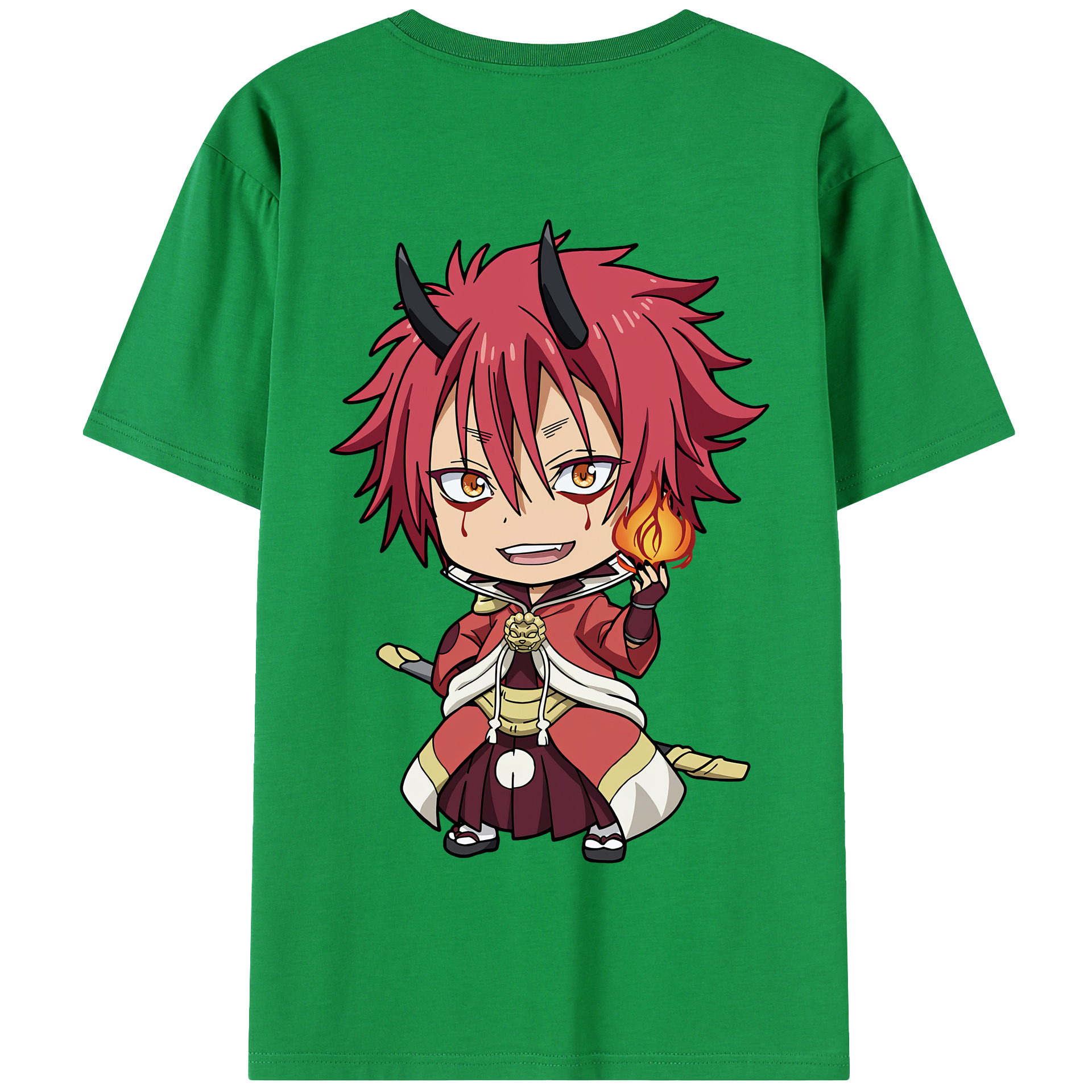 （画像用） 転スラ Regarding Reincarnated to Slime 綿100％半袖Tシャツ（背面プリント）