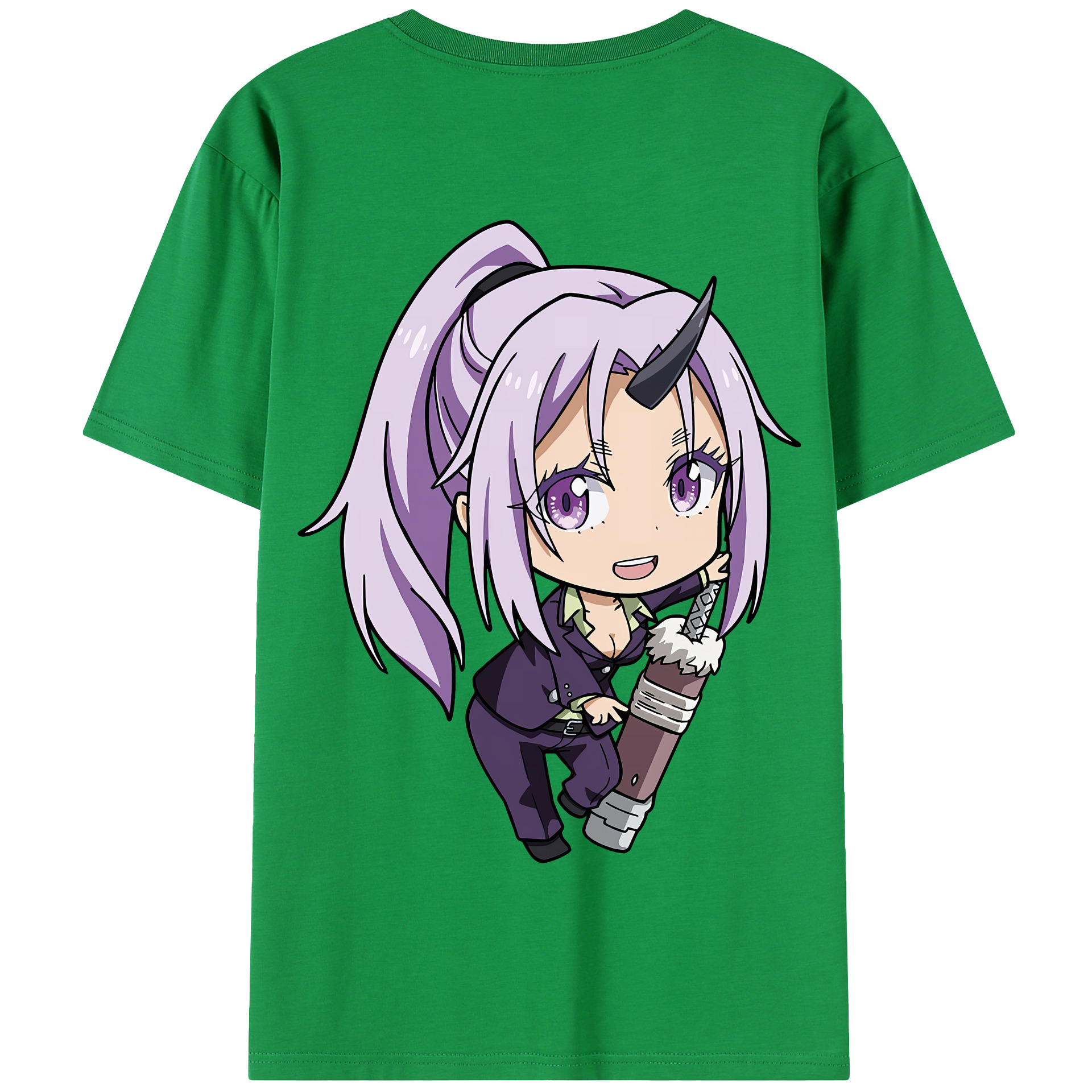 （画像用） 転スラ Regarding Reincarnated to Slime 綿100％半袖Tシャツ（背面プリント）