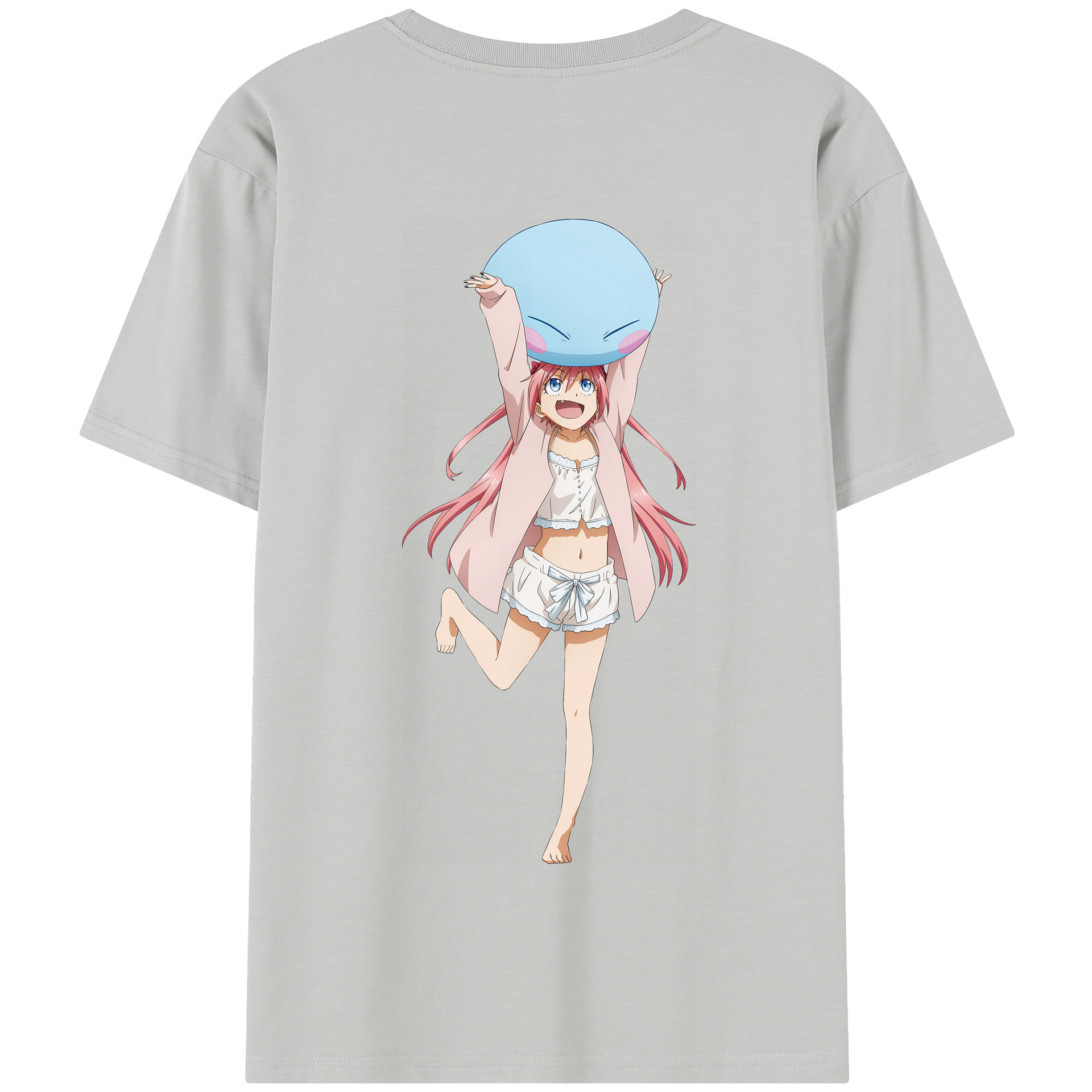 （画像用） 転スラ Regarding Reincarnated to Slime 綿100％半袖Tシャツ（背面プリント）