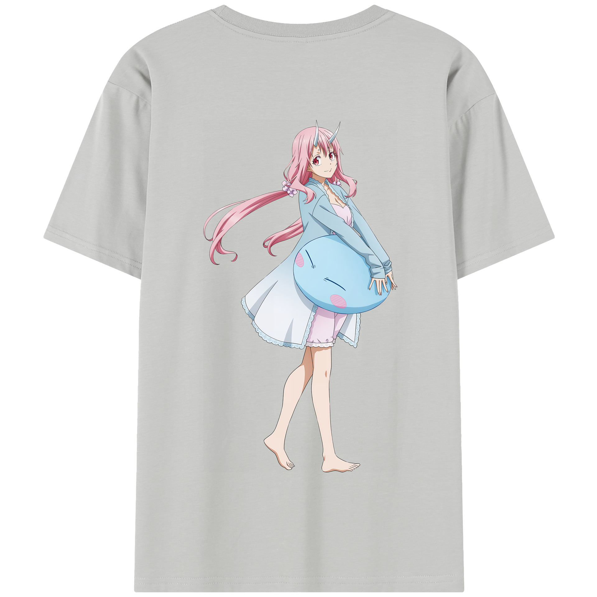 （画像用） 転スラ Regarding Reincarnated to Slime 綿100％半袖Tシャツ（背面プリント）