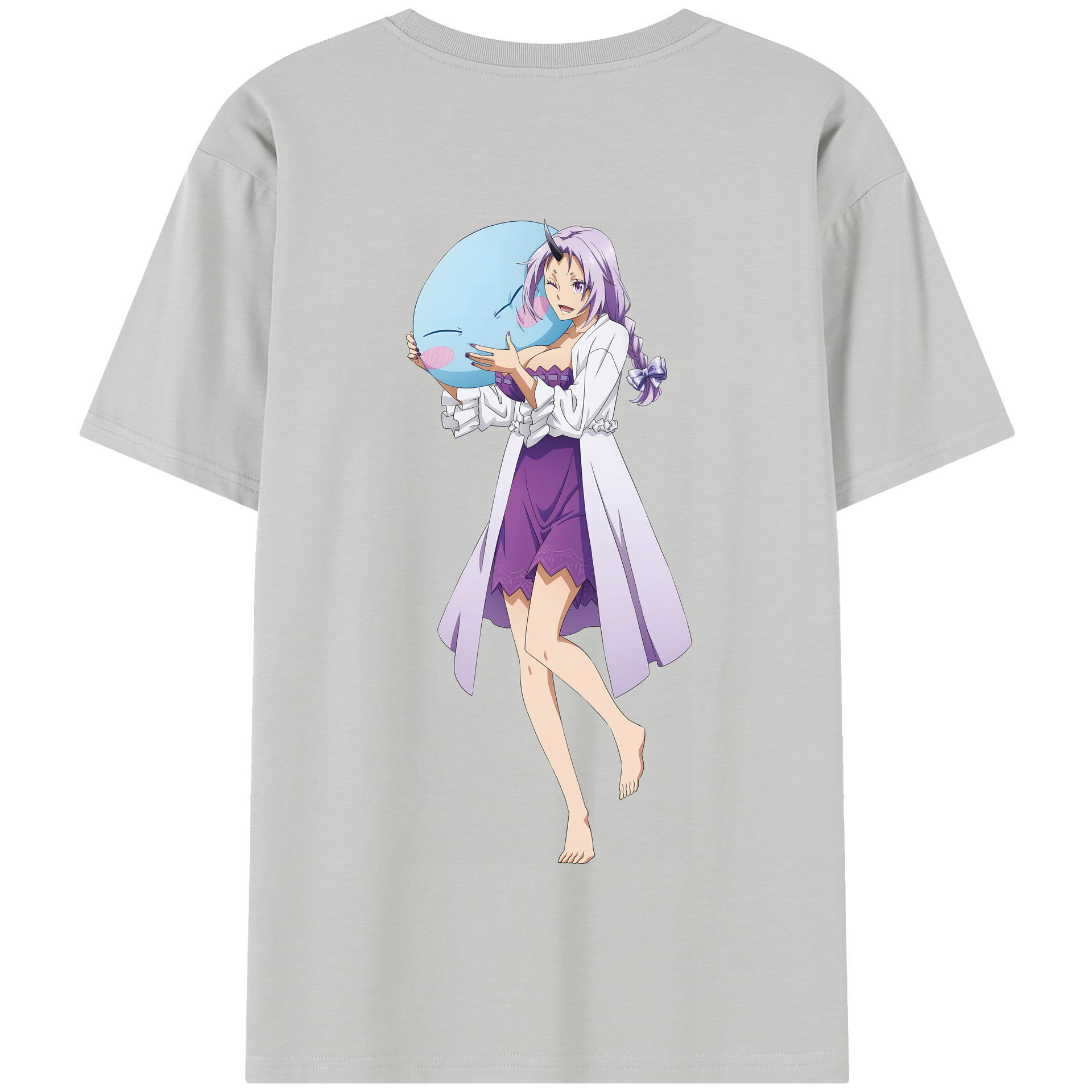 （画像用） 転スラ Regarding Reincarnated to Slime 綿100％半袖Tシャツ（背面プリント）