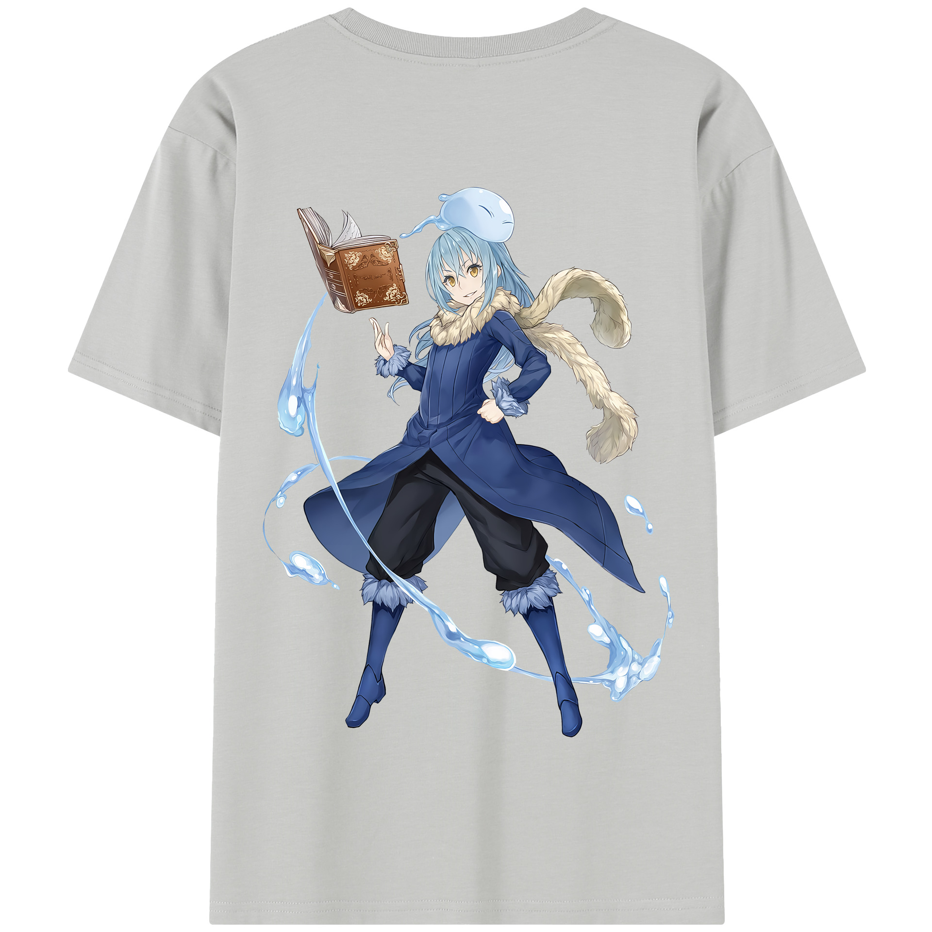 （画像用） 転スラ Regarding Reincarnated to Slime 綿100％半袖Tシャツ（背面プリント）