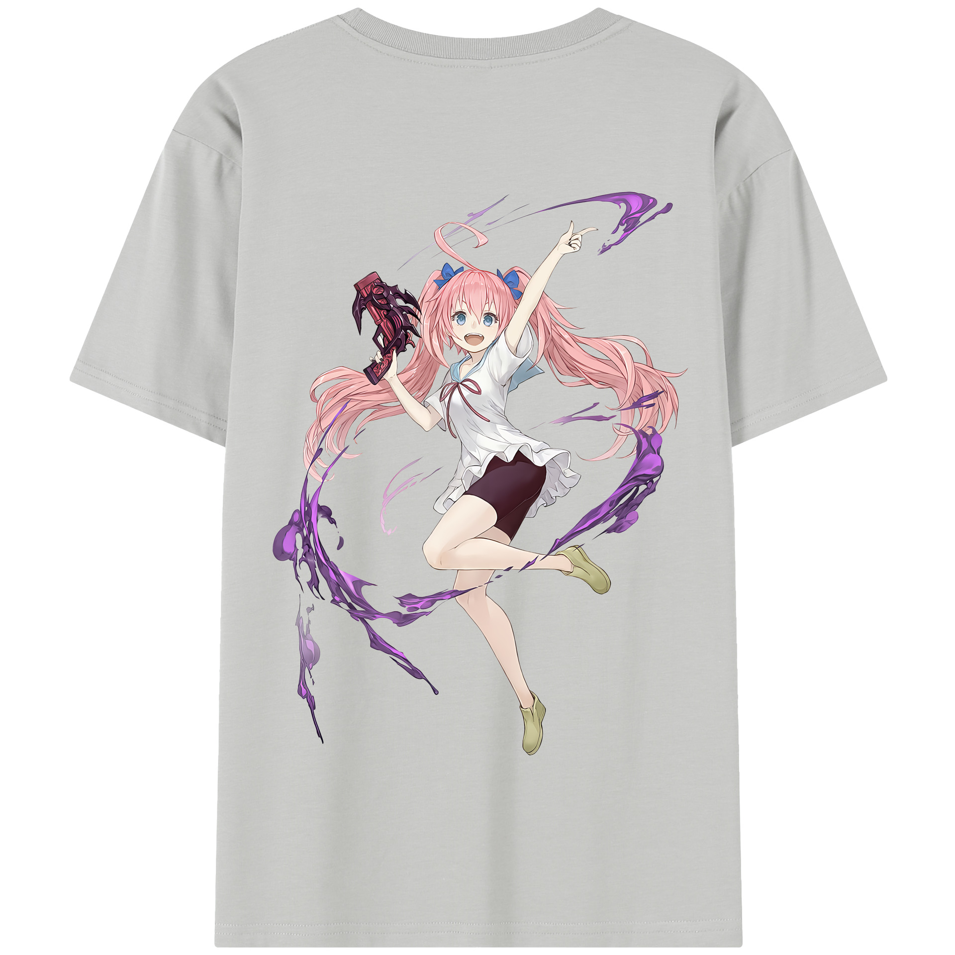 （画像用） 転スラ Regarding Reincarnated to Slime 綿100％半袖Tシャツ（背面プリント）