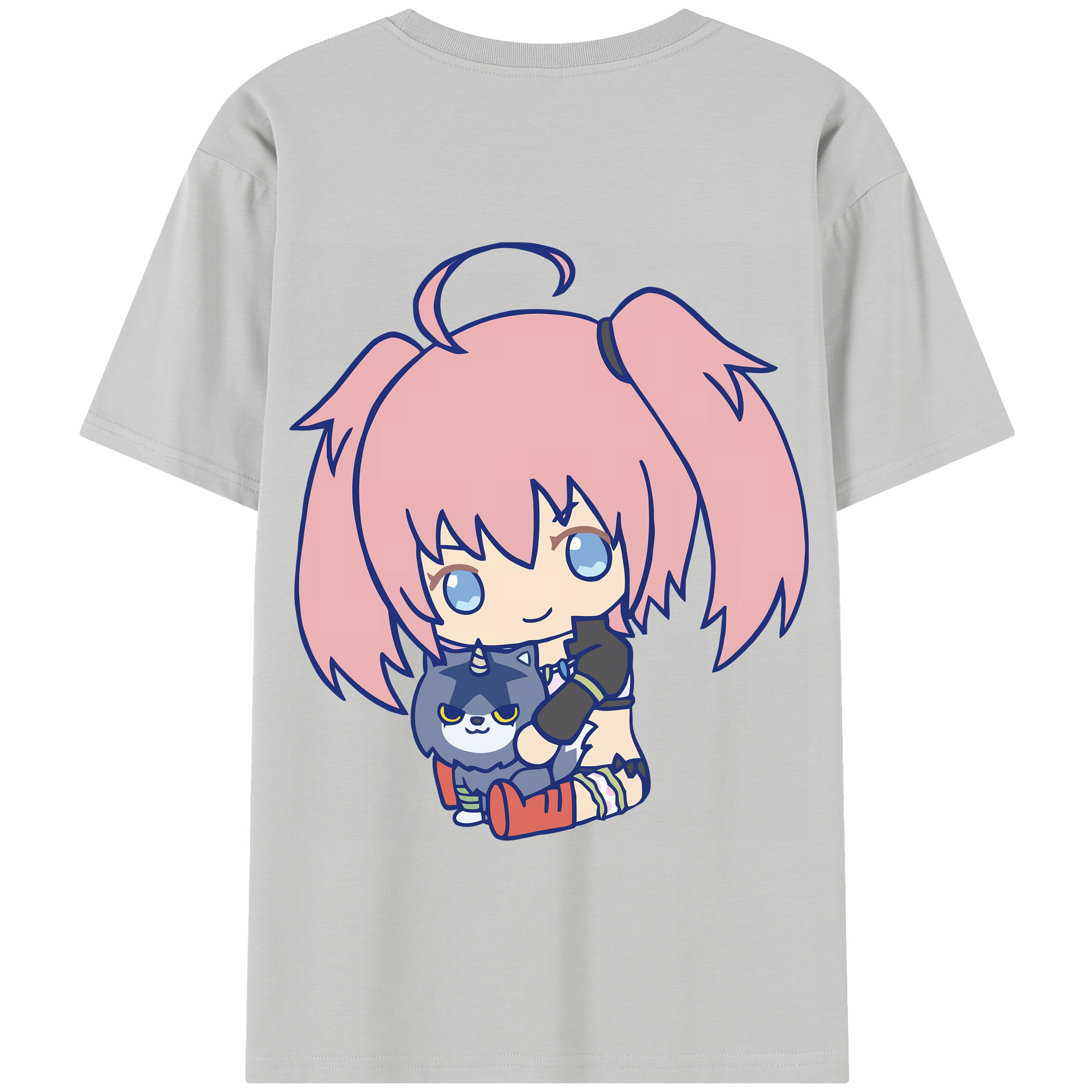 （画像用） 転スラ Regarding Reincarnated to Slime 綿100％半袖Tシャツ（背面プリント）