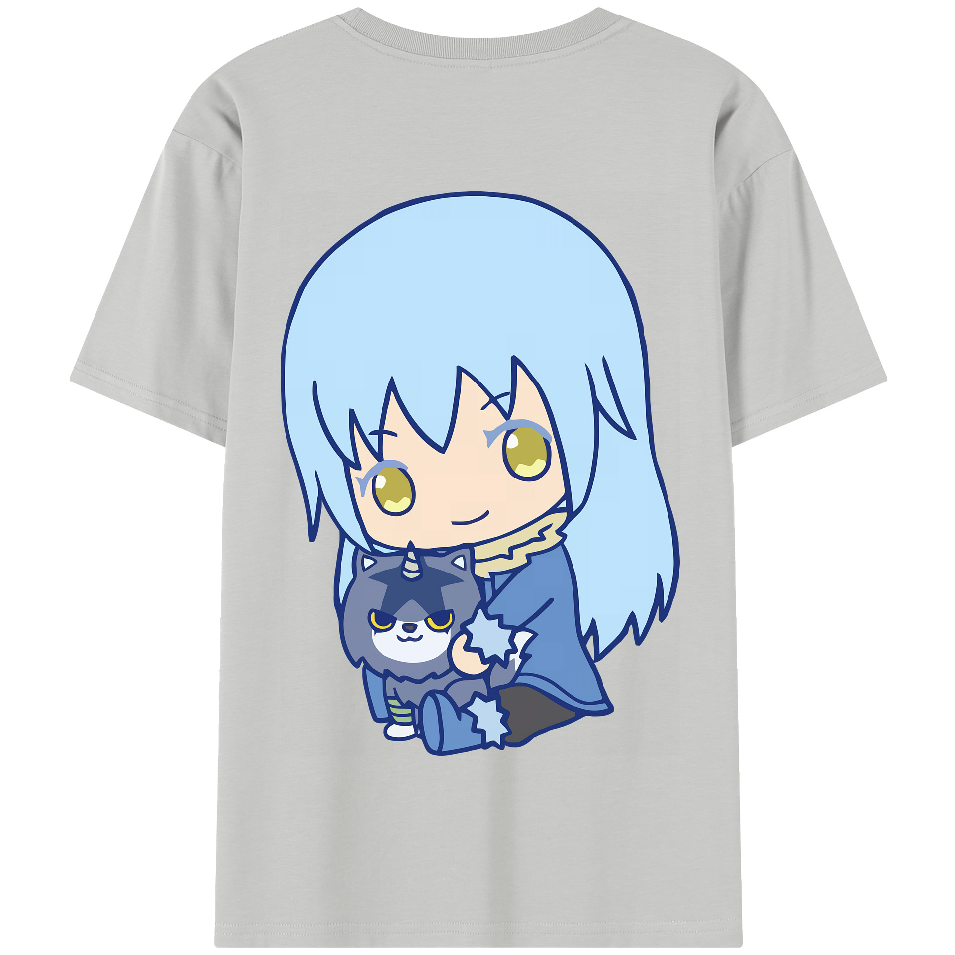 （画像用） 転スラ Regarding Reincarnated to Slime 綿100％半袖Tシャツ（背面プリント）