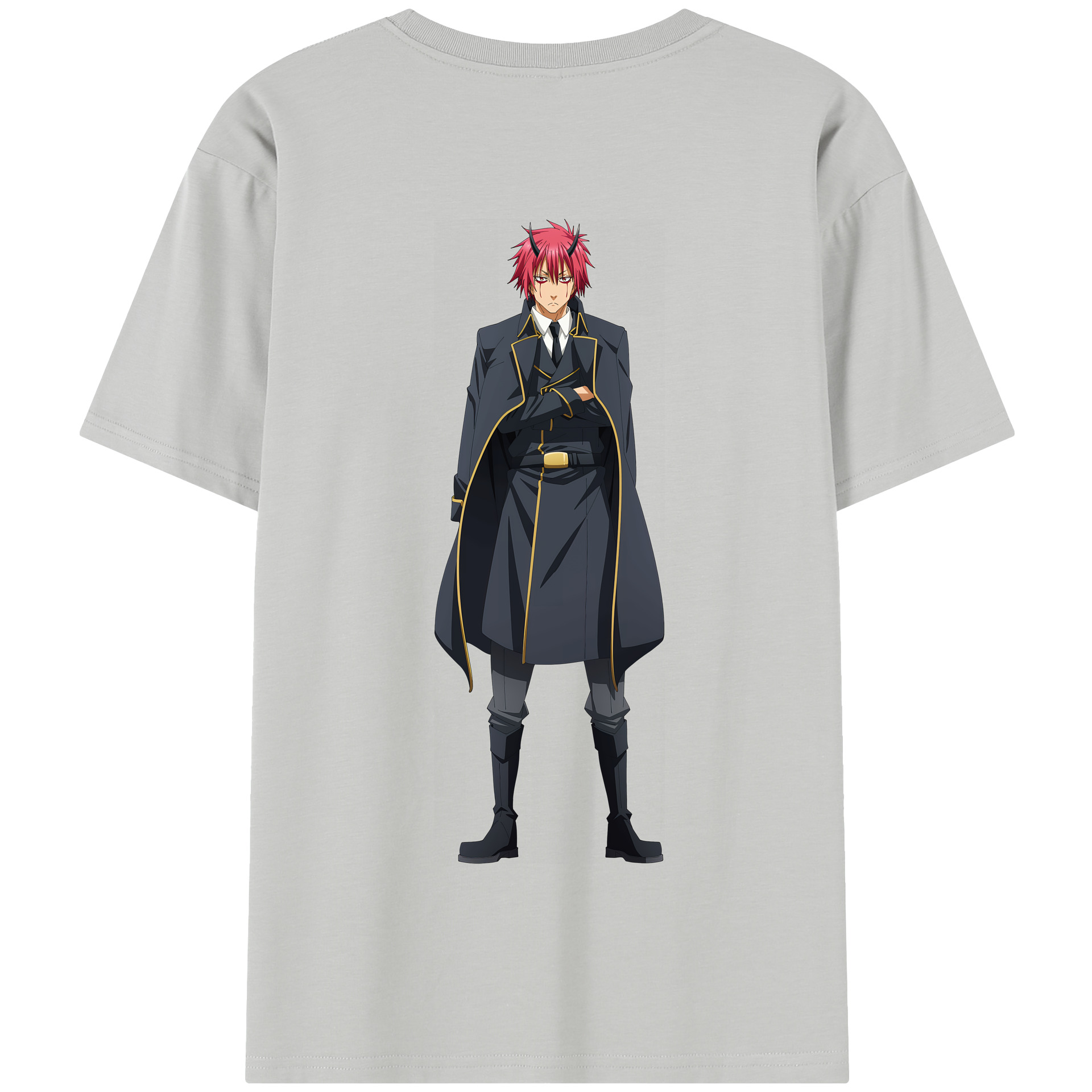 （画像用） 転スラ Regarding Reincarnated to Slime 綿100％半袖Tシャツ（背面プリント）
