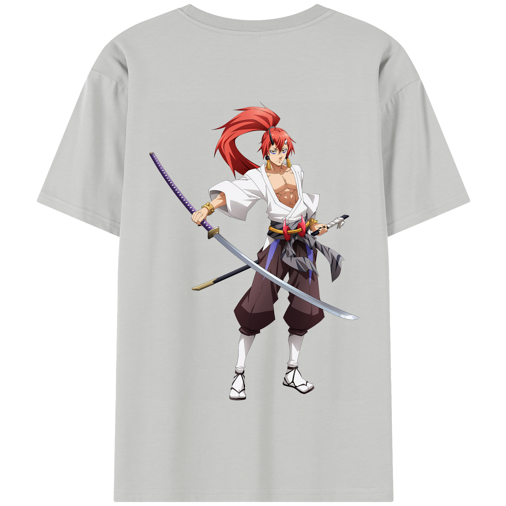 （画像用） 転スラ Regarding Reincarnated to Slime 綿100％半袖Tシャツ（背面プリント）