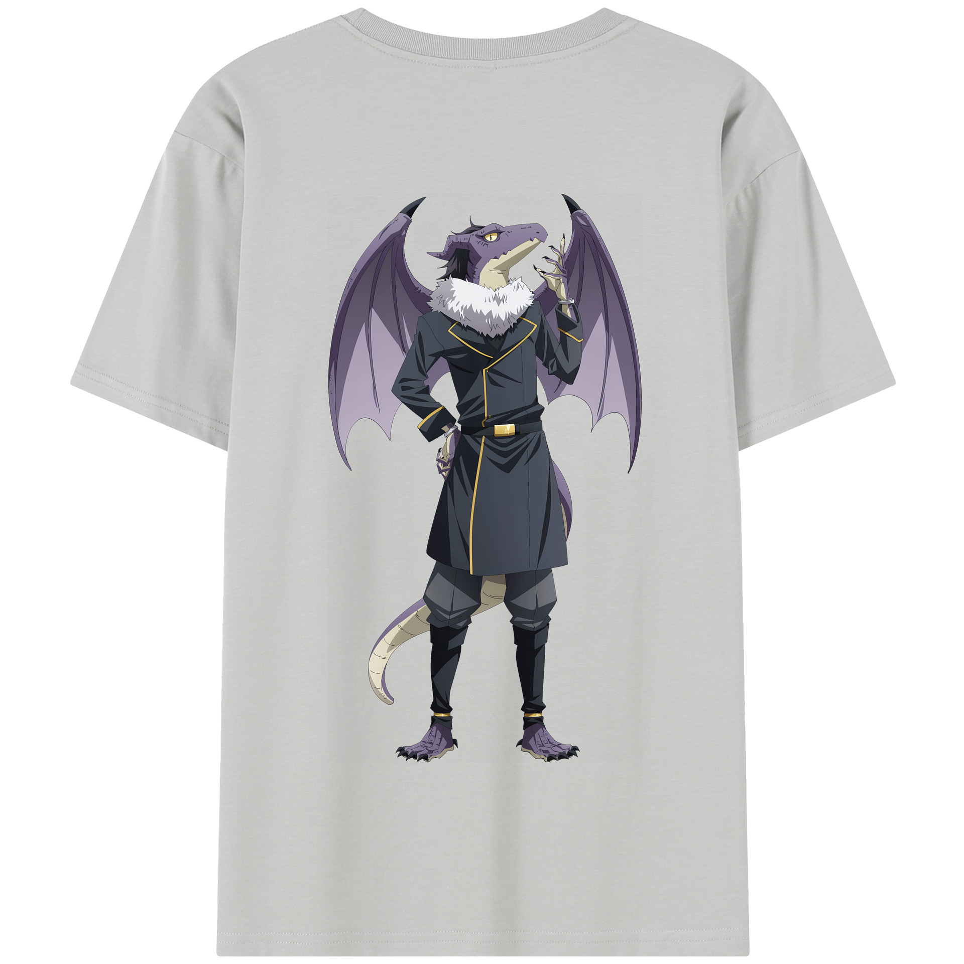 （画像用） 転スラ Regarding Reincarnated to Slime 綿100％半袖Tシャツ（背面プリント）