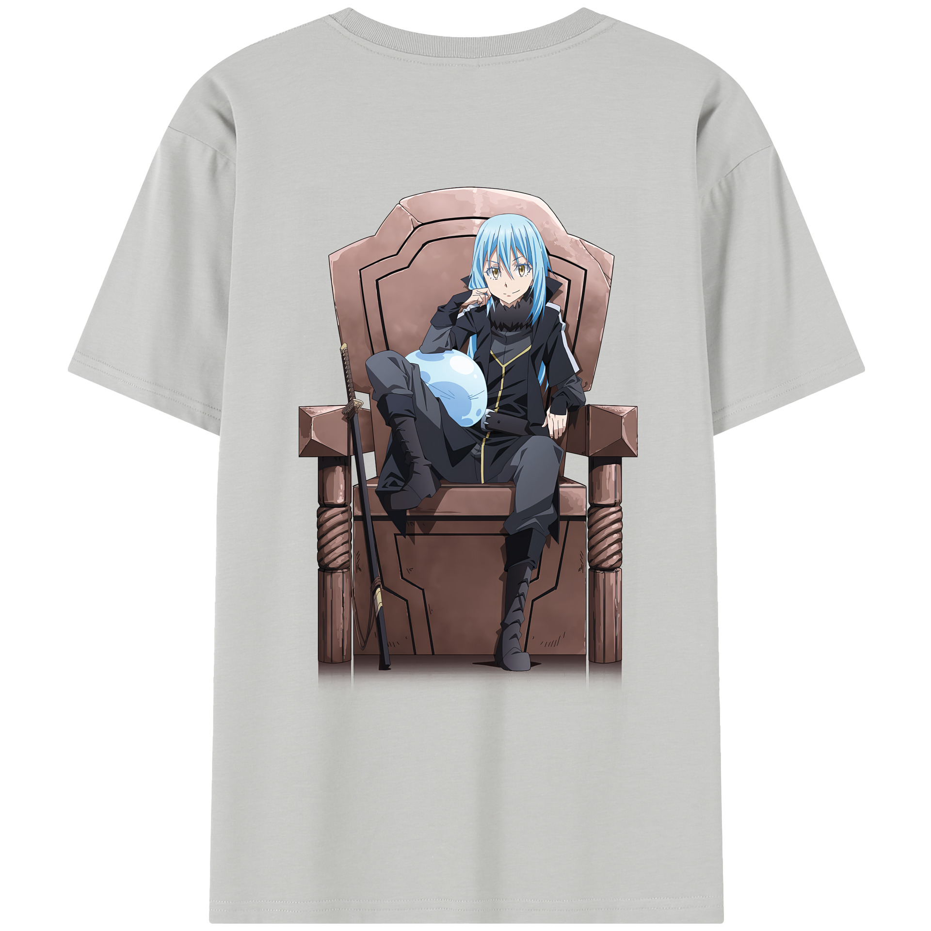 （画像用） 転スラ Regarding Reincarnated to Slime 綿100％半袖Tシャツ（背面プリント）