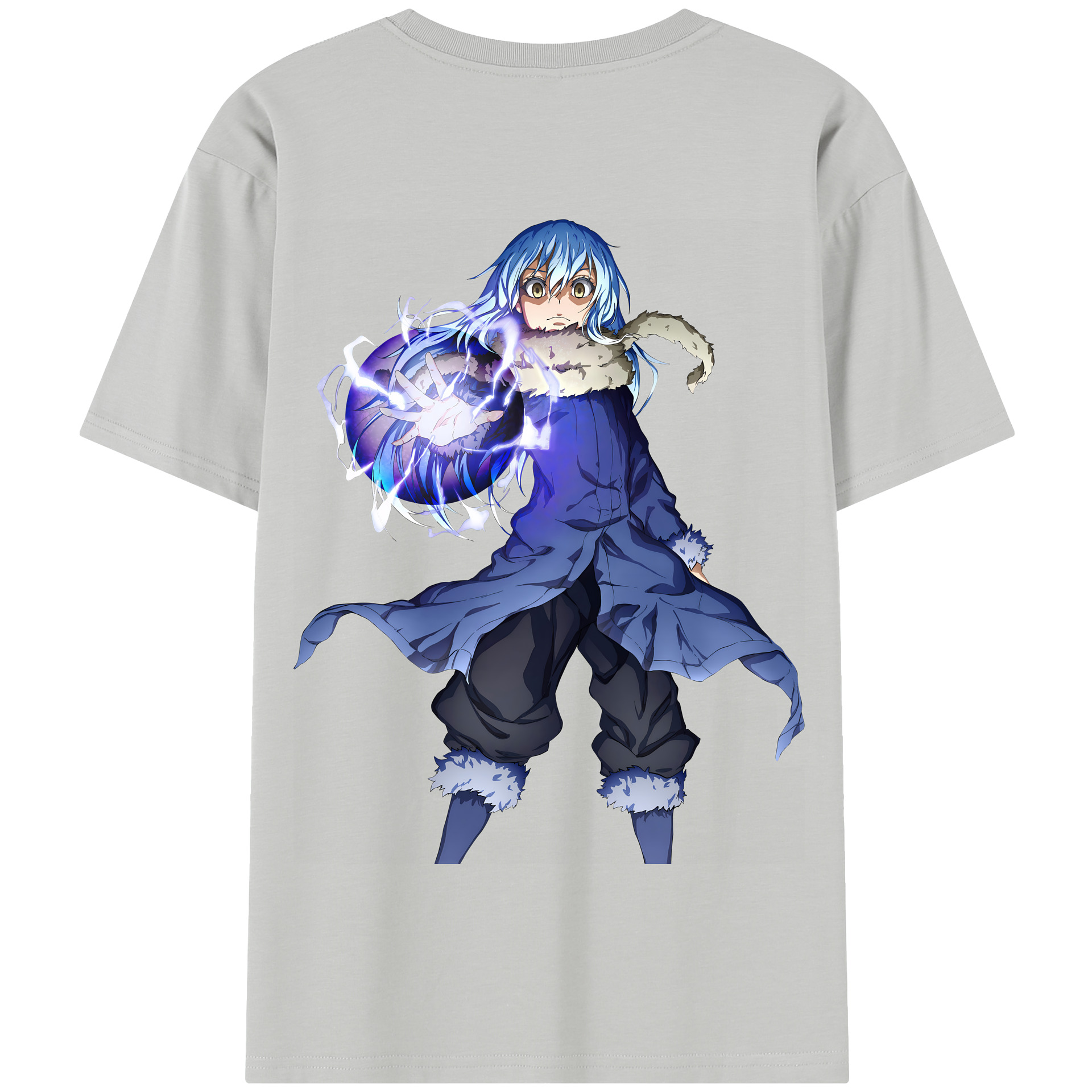 （画像用） 転スラ Regarding Reincarnated to Slime 綿100％半袖Tシャツ（背面プリント）