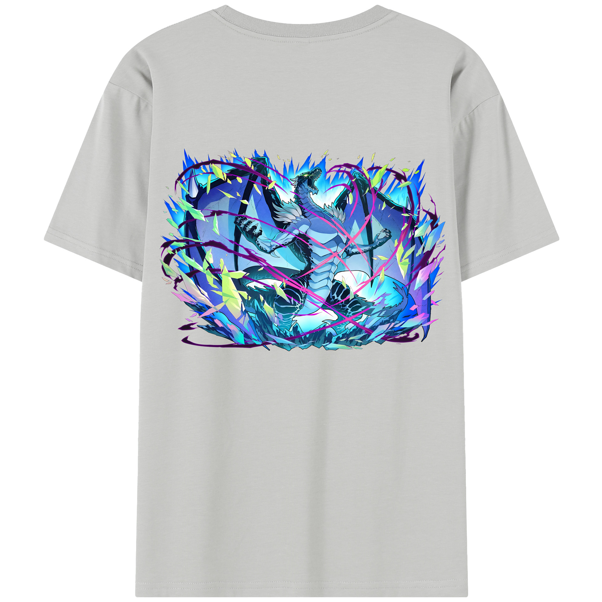 （画像用） 転スラ Regarding Reincarnated to Slime 綿100％半袖Tシャツ（背面プリント）
