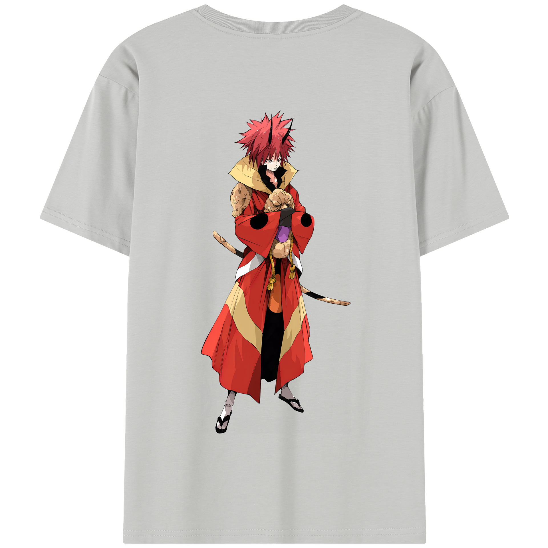（画像用） 転スラ Regarding Reincarnated to Slime 綿100％半袖Tシャツ（背面プリント）